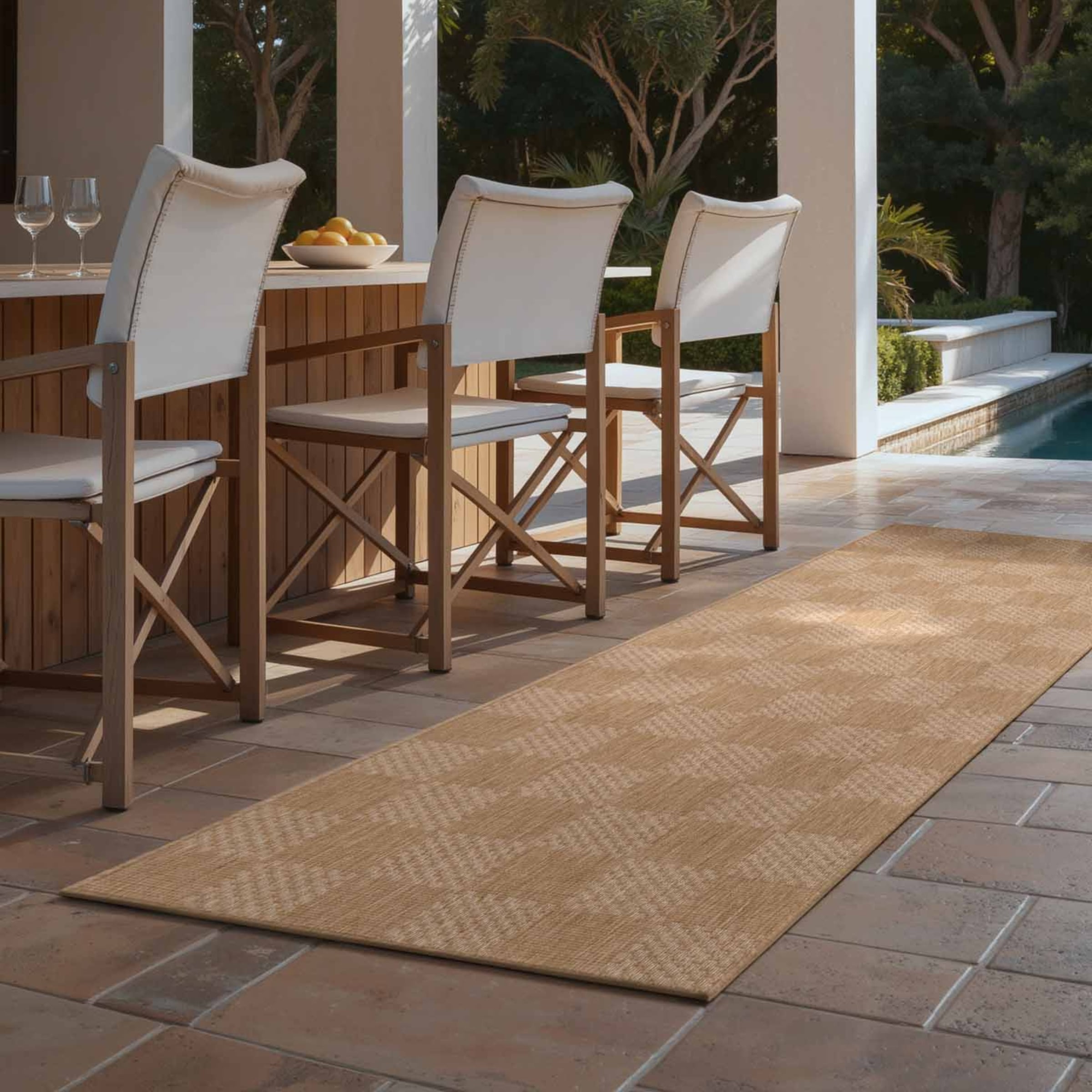 Ted Baker Teppich »Dorothy , Wendeteppich« rechteckig 8 mm Höhe Designteppich, Wetterfest, Pflegeleicht, Modern, Wohnzimmer, Terrasse