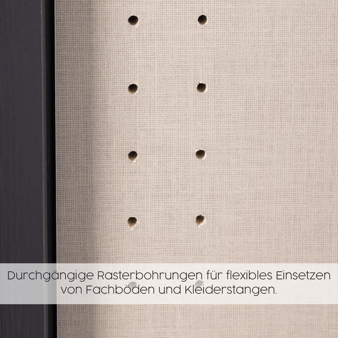 GOODproduct Armoire à portes battantes »Kleiderschrank Schrank Garderobe AGORDO mit Dekor- oder Hochglanzfront« en deux couleurs de poignées, largeurs 91-405 cm,  aménagement intérieur réfléchi, en 8 largeurs et 2 hauteurs, FABRIQUÉ EN ALLEMAGNE