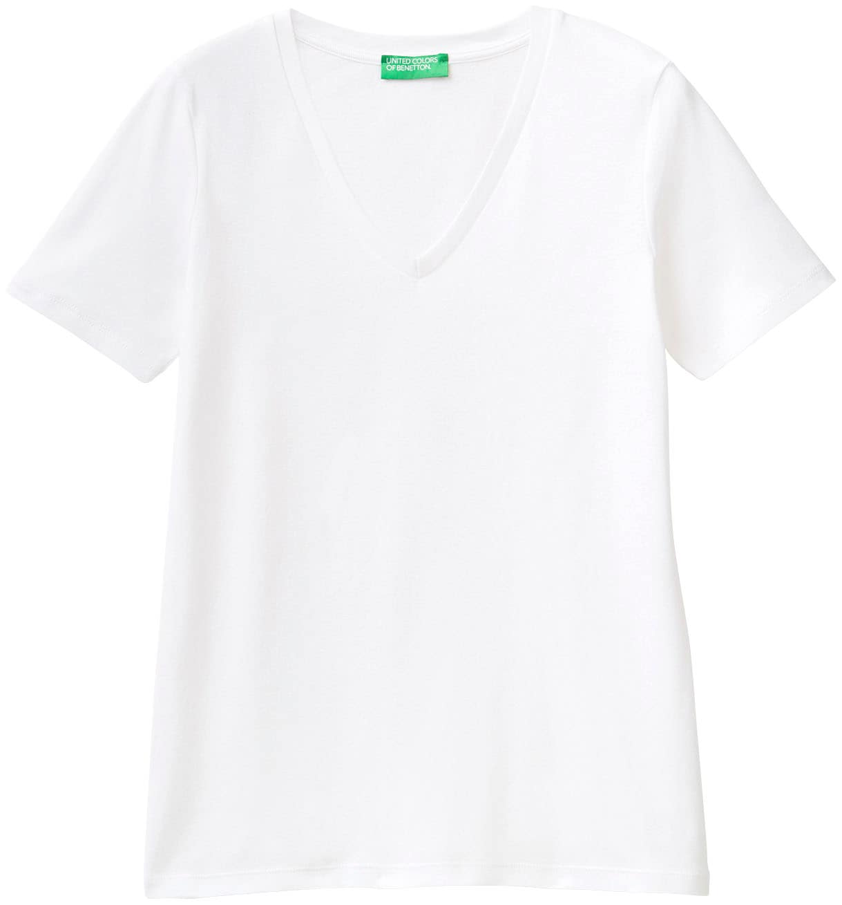 United Colors of Benetton T-Shirt, mit modischem V-Ausschnitt