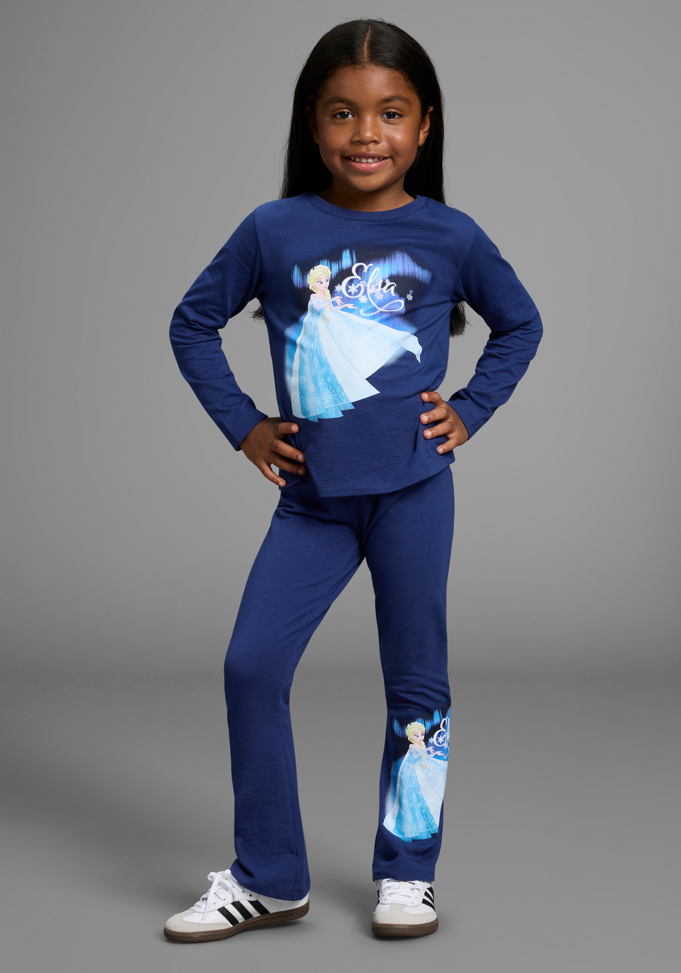 Image of KIDSWORLD Langarmshirt & Leggings "FROZEN 2tlg Set: ELSA - Disney" Set, 2, 2 Stk. Disney ELSA Drucke