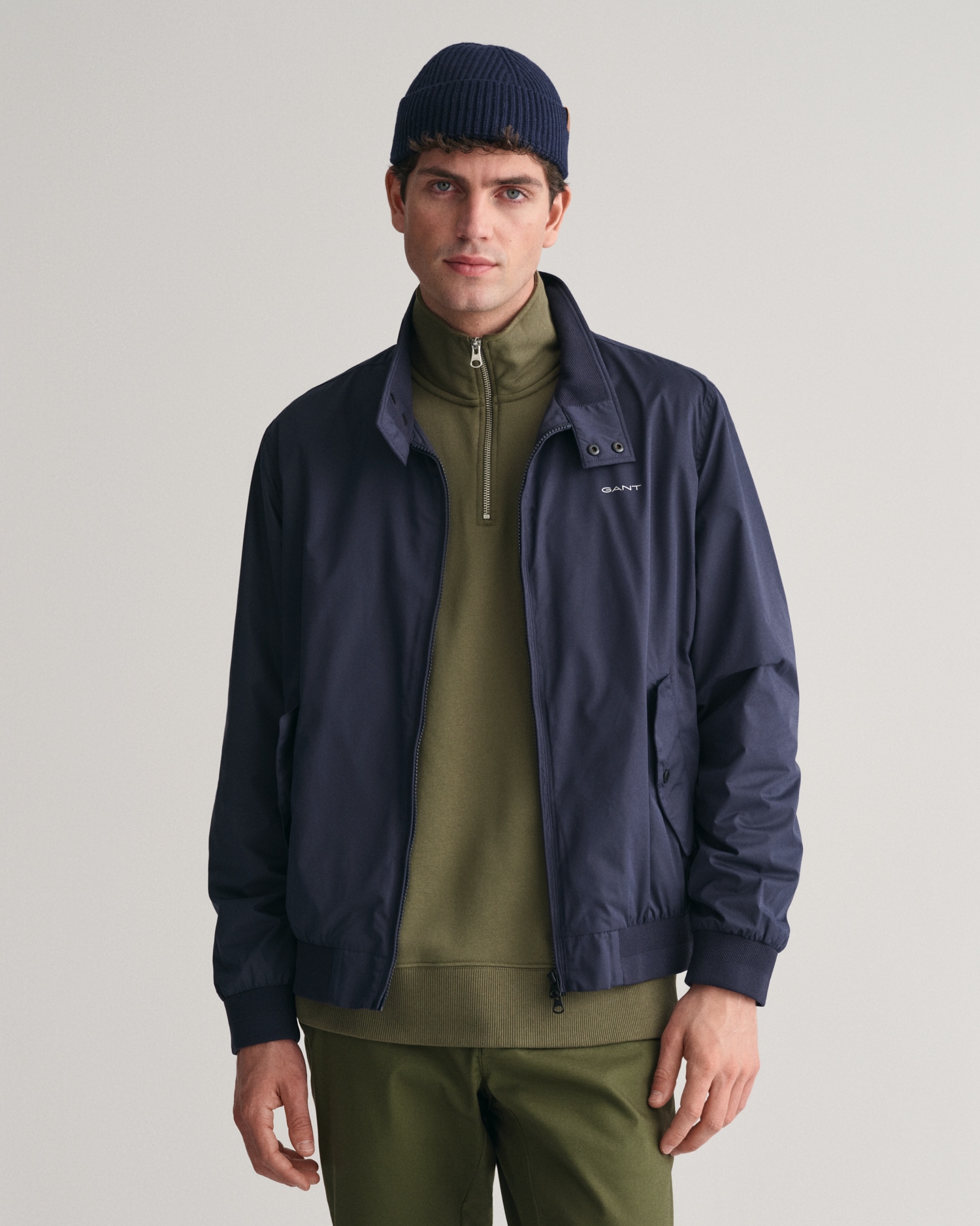 Blouson »Leichte, taillierte Jacke, wetterbeständige Harrington Jacke Klassisch«