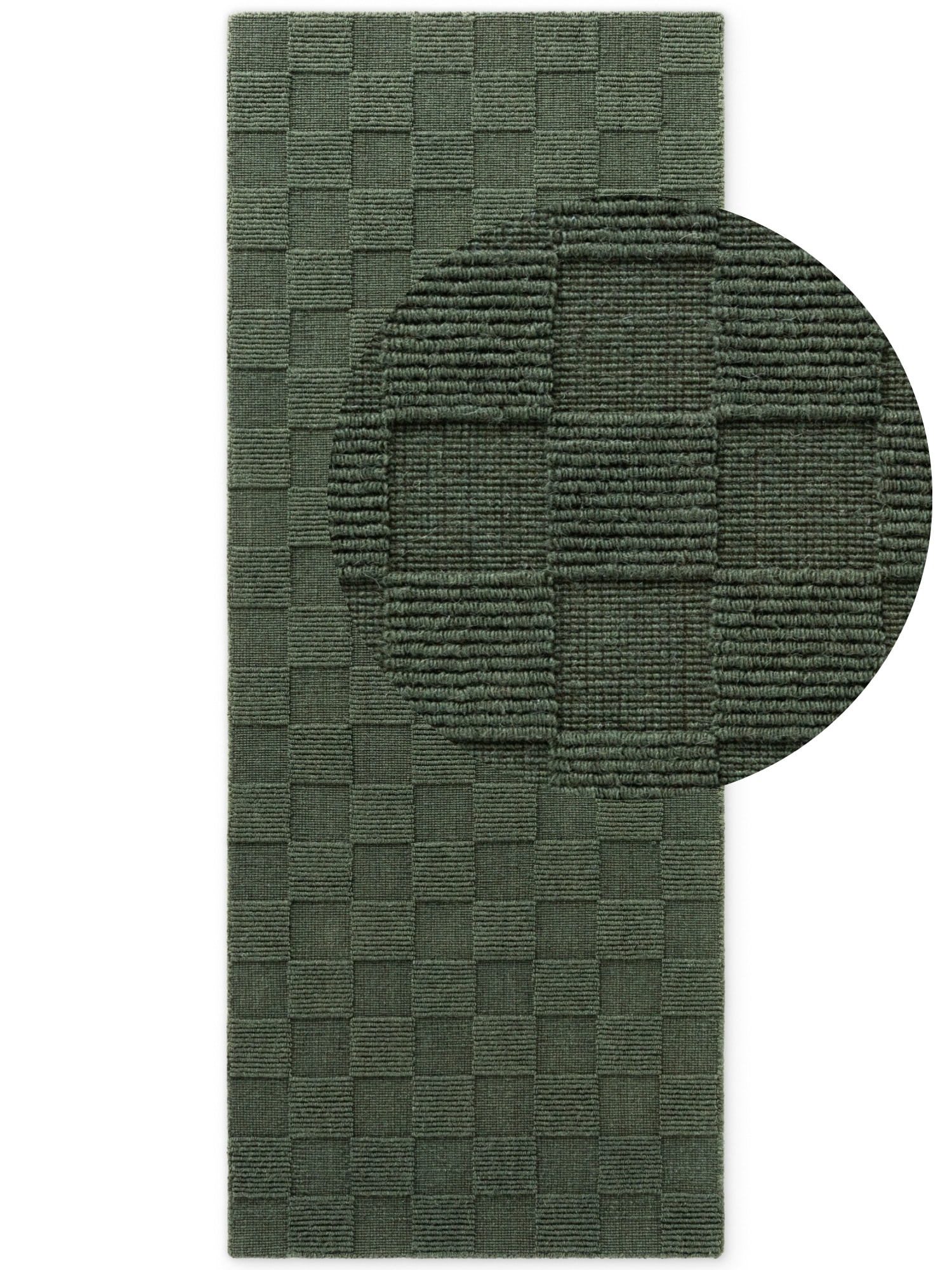 Villeroy & Boch Wollteppich »Scala« rechteckig 10 mm Höhe Handgewebt, Wolle, Kariert, Natur, 3D-Struktur, Karo, Wohnzimmer