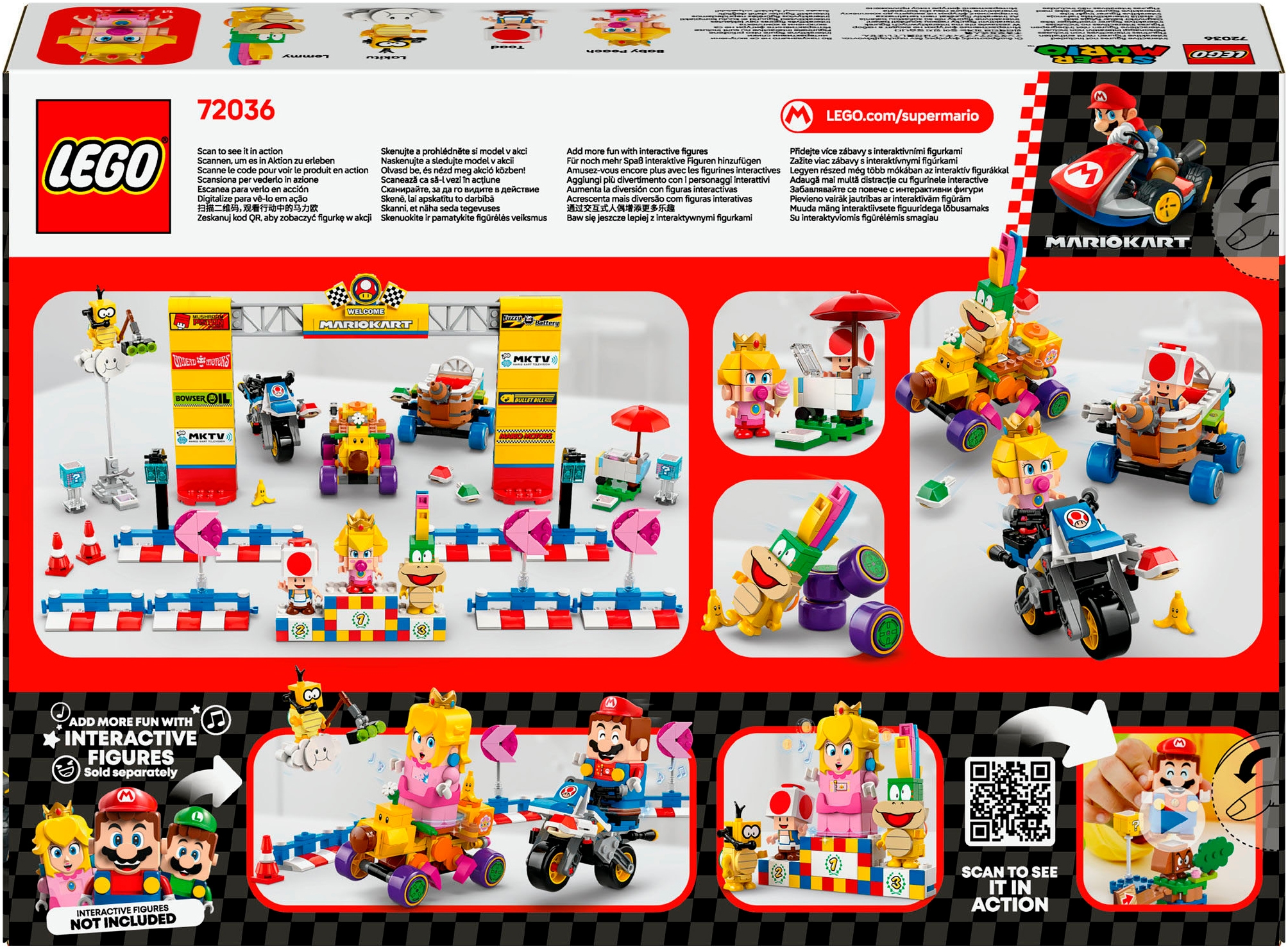 LEGO® Pions de construction »Mario Kart™ – Baby Peach & Grand Prix–Set (72036), LEGO Super Mario« Made in Europe