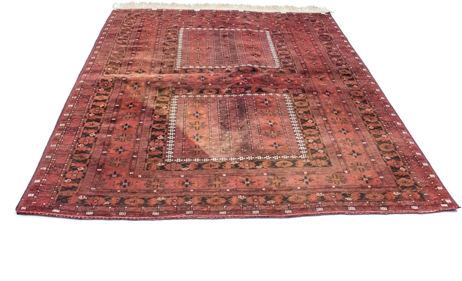 Image of morgenland Wollteppich »Buchara Teppich handgeknüpft rot«, rechteckig, 4 mm Höhe bei Ackermann Versand Schweiz