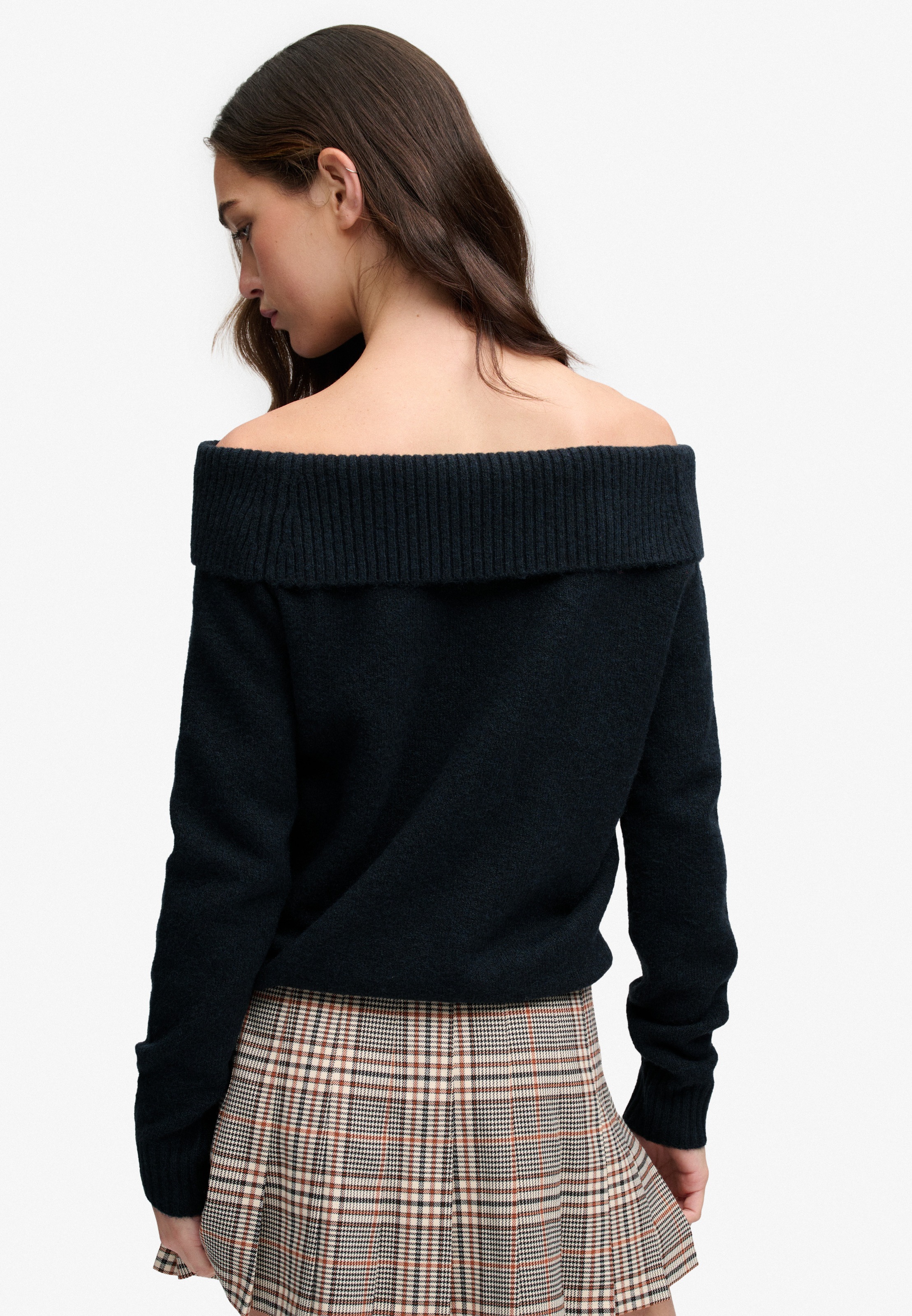 Superdry Pull en tricot »BARDOT KNITTED JUMPER« Materialmix, hochwertig mit Woll-Anteil