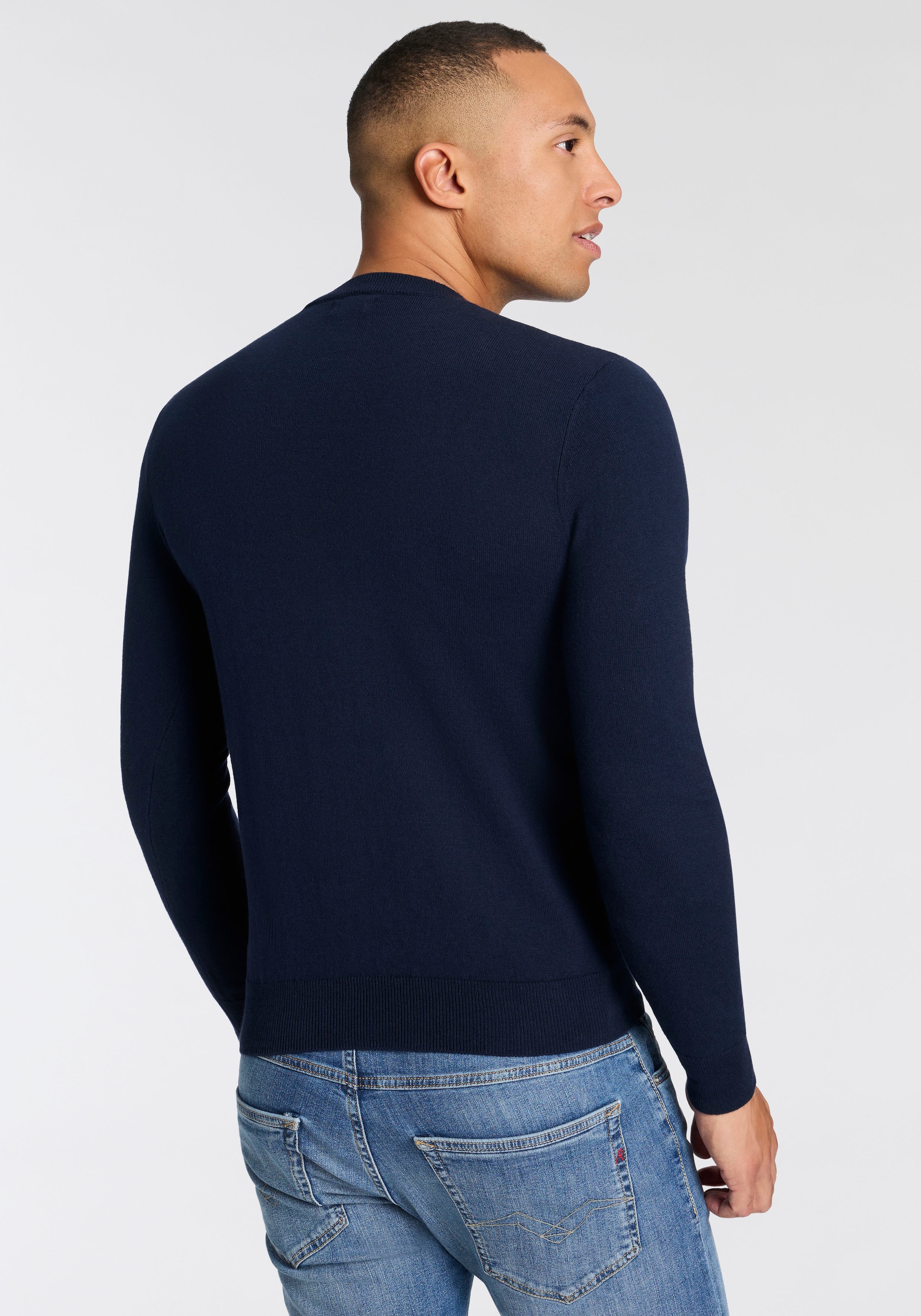 Replay Pull en tricot avec une part de cachemire, col rond