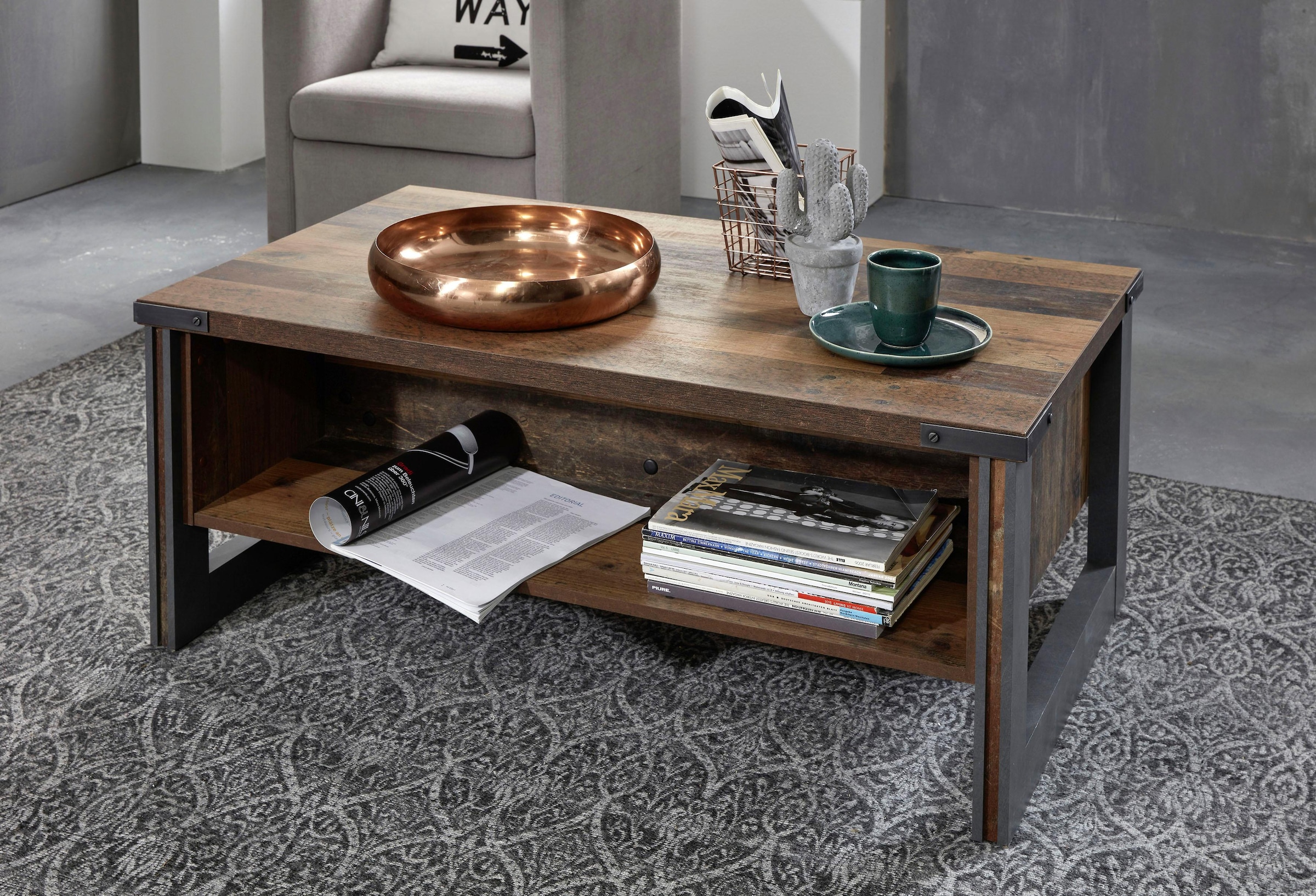 MCA furniture Couchtisch »Lubao«, 2-er Set Wohnzimmertisch in Massivholz  Asteiche geölt jetzt kaufen
