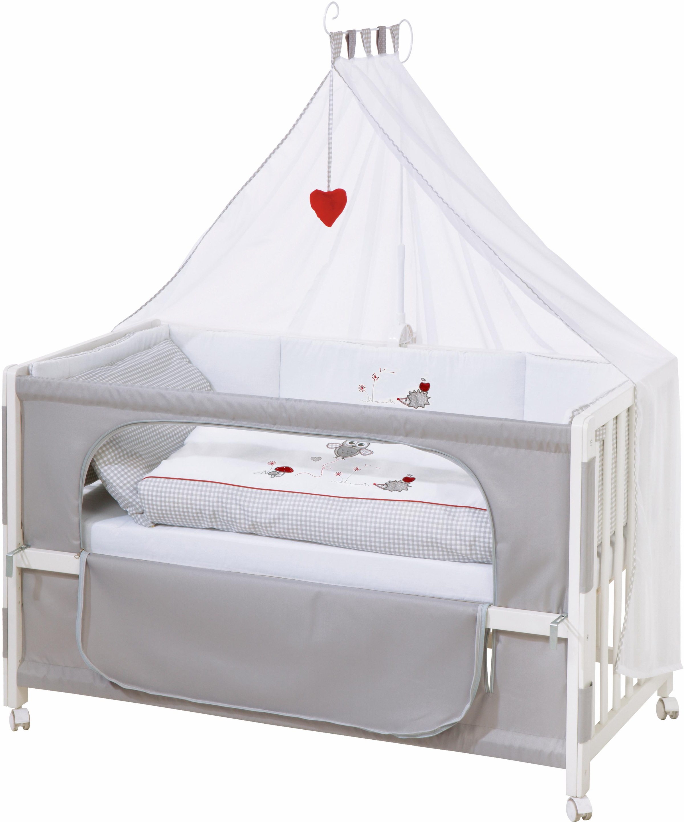Image of roba® Babybett »Room bed - Dekor Adam und Eule«, als Beistell-, Kinder- und Juniorbett verwendbar bei Ackermann Versand Schweiz