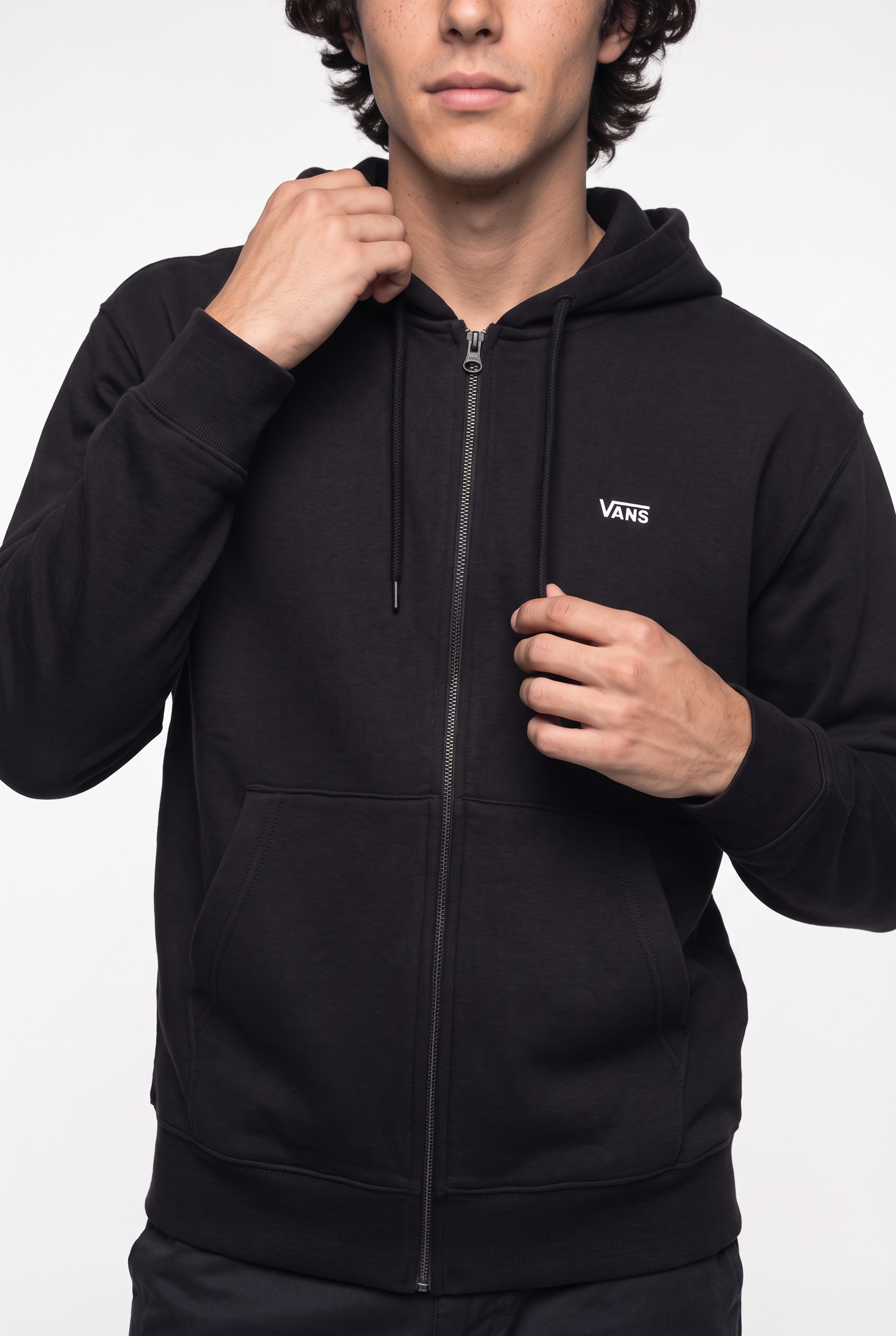 Vans Veste sweat »LEFT CHEST FULL ZIP« avec fermeture éclair sur toute la longueur, style sportif, facile d'entretien