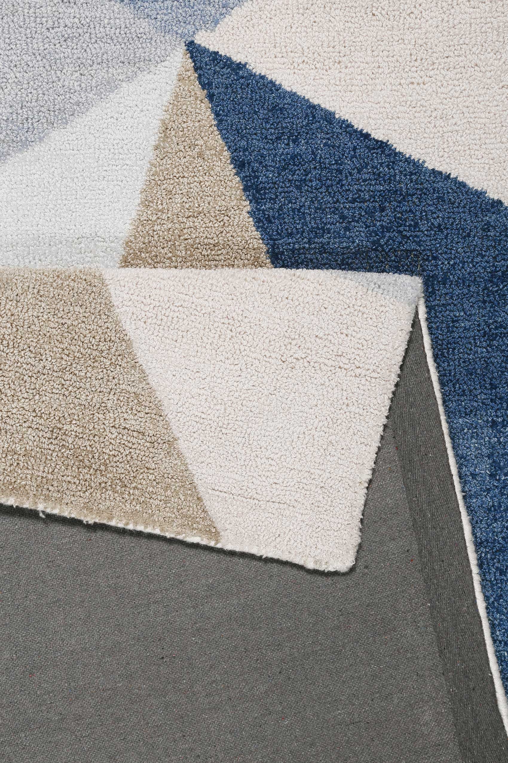 Wecon home Teppich »Next Time 2.0«, rechteckig, 8 mm Höhe, modern, handgefertigt, geometrisches Design für Wohn-, Schlafzimmer