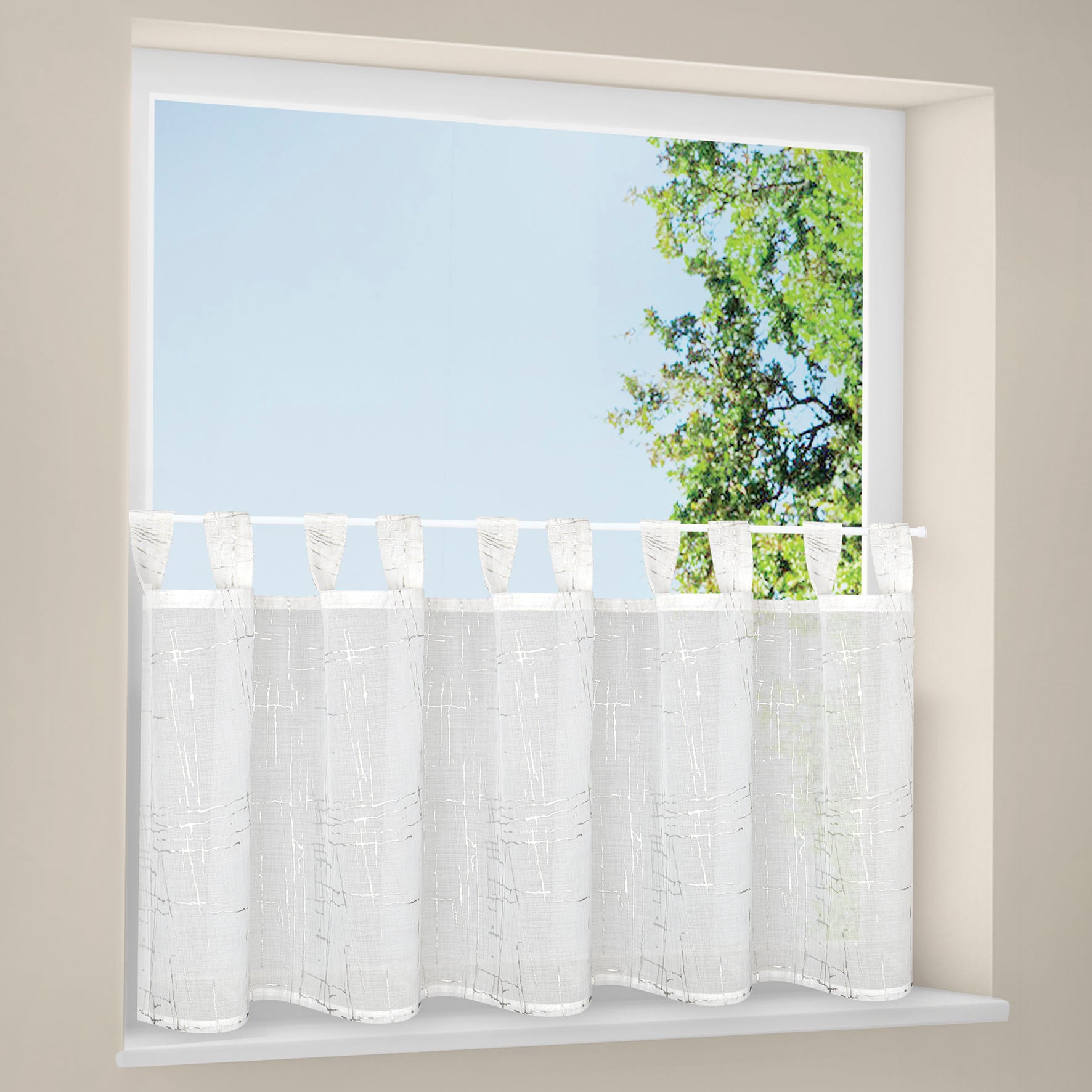 Gerster Rideau à vitres »Femke« Boucles 1 cuis tlg. SB-Schlaufenbistro "FEMKE"