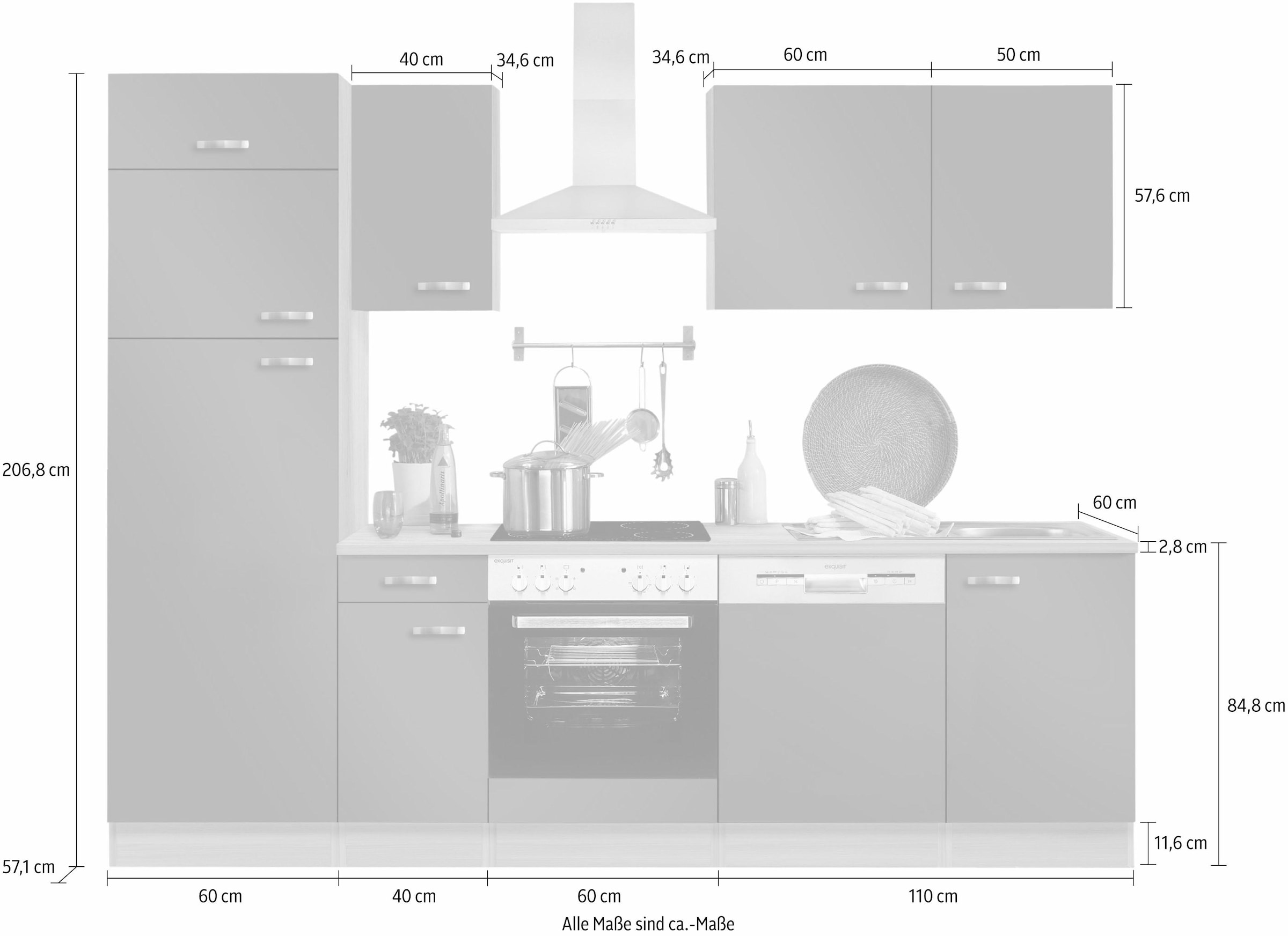 OPTIFIT Küchenzeile »Faro«, ohne E-Geräte, Breite 270 cm