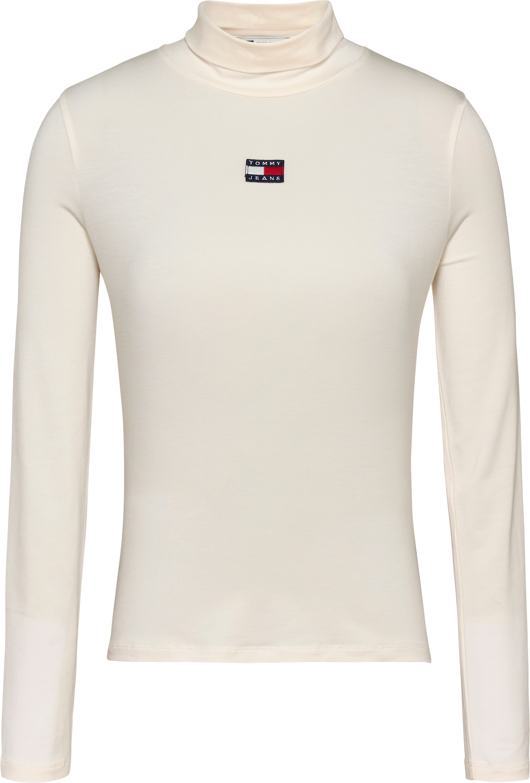 Tommy Jeans Langarmshirt »TJW SLIM BADGE MOCKNECK«, mit Logo-Badge