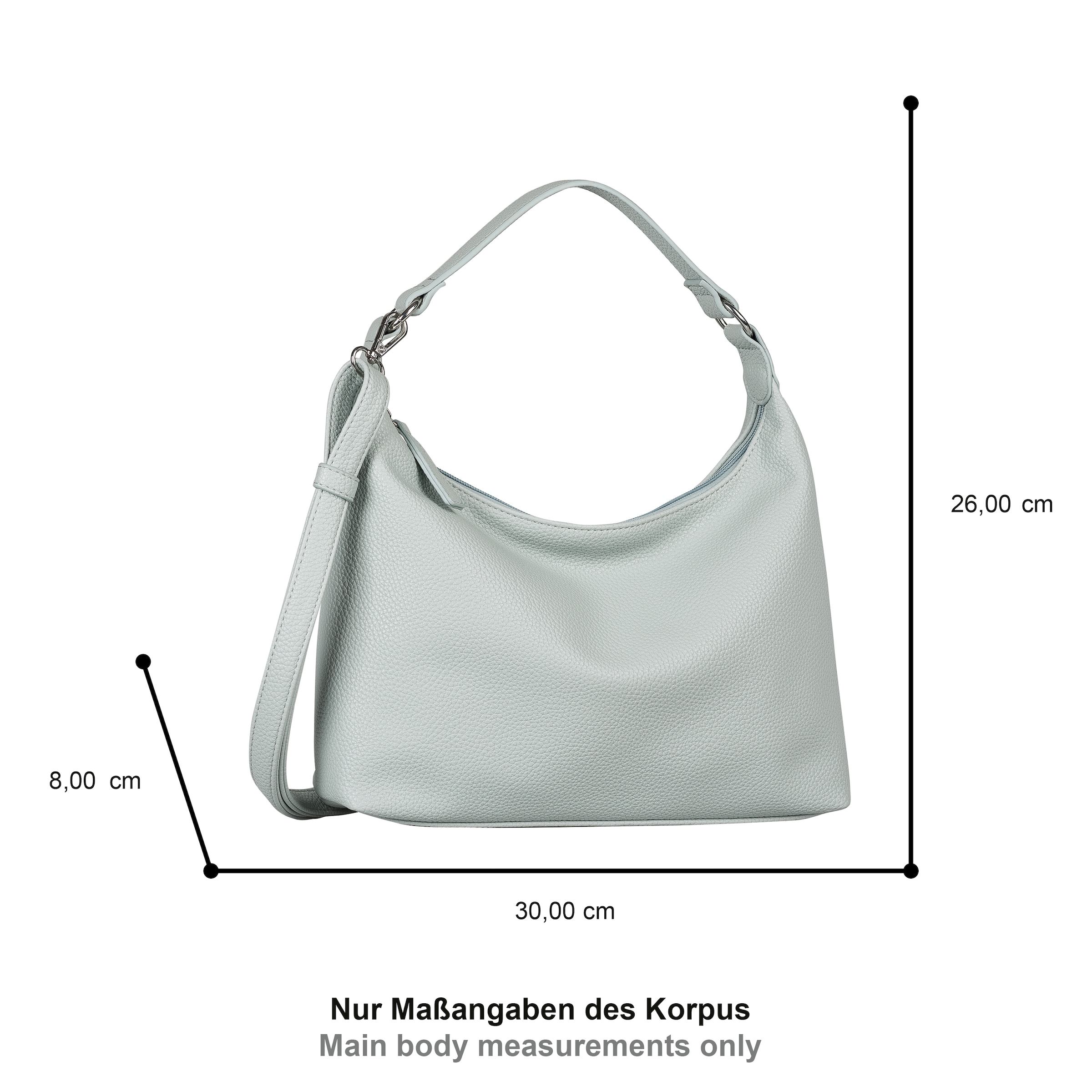 TOM TAILOR Hobo »Xia« Sac bandoulière femme, sac à main au design épuré