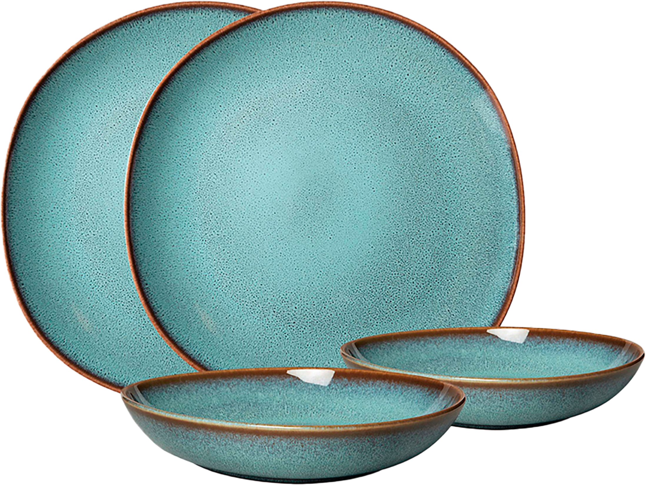 Image of like. by Villeroy & Boch Geschirr-Set "Lave glacé" Teller Set, Effektglasur, Steingut