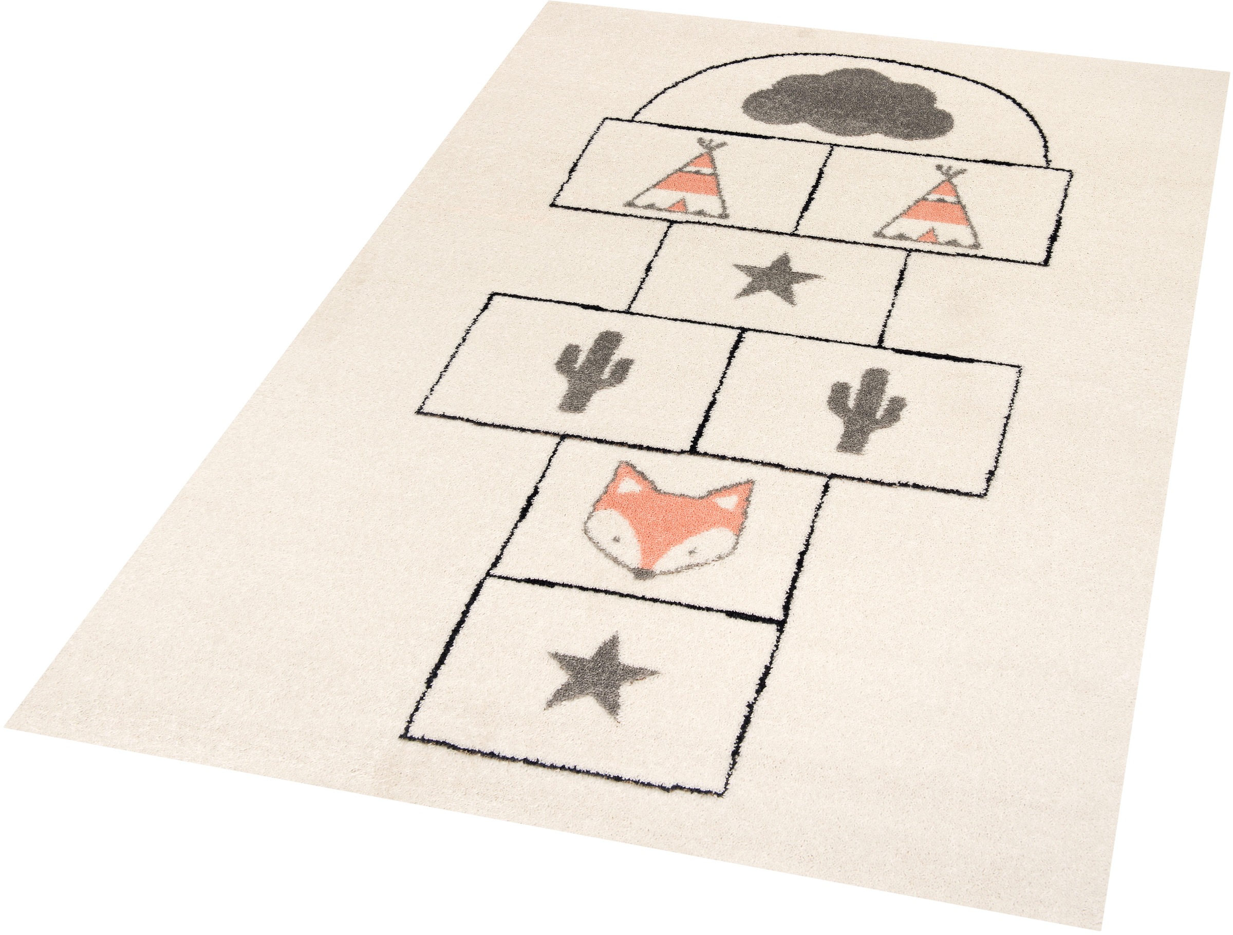 Image of Zala Living Kinderteppich »Vinetu«, rechteckig, 9 mm Höhe, Spielunterlage, besonders weich durch Microfaser bei Ackermann Versand Schweiz