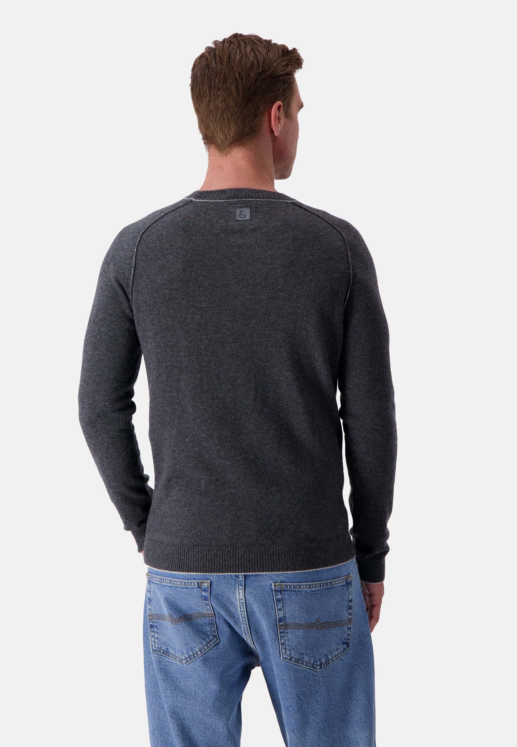 colours & sons Pull en tricot »colours & sons Pullover Roundneck-Merino Blend«