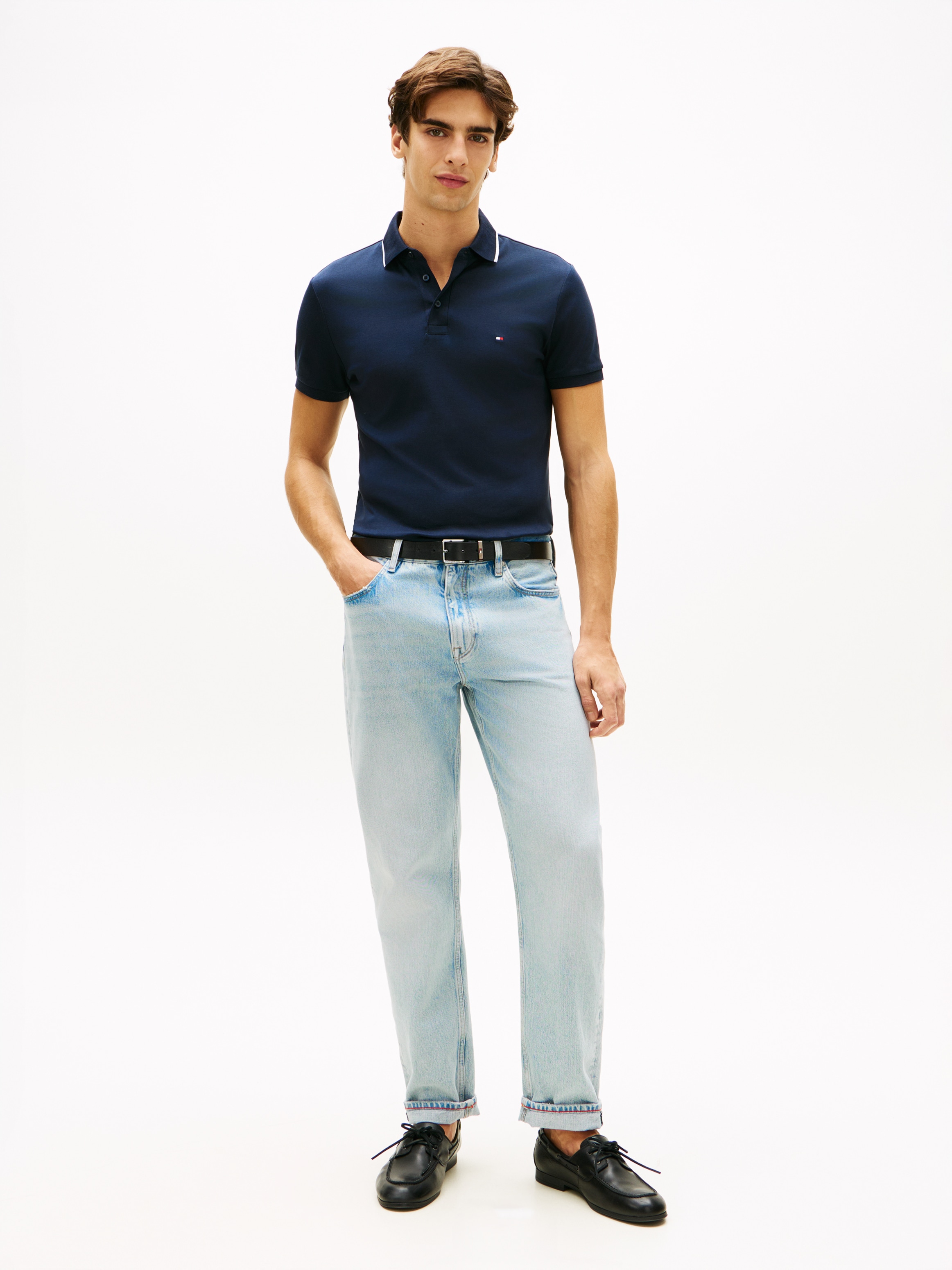 Tommy Hilfiger Poloshirt »LIQUID COTTON TIPPED« Slim fit mit Polokragen