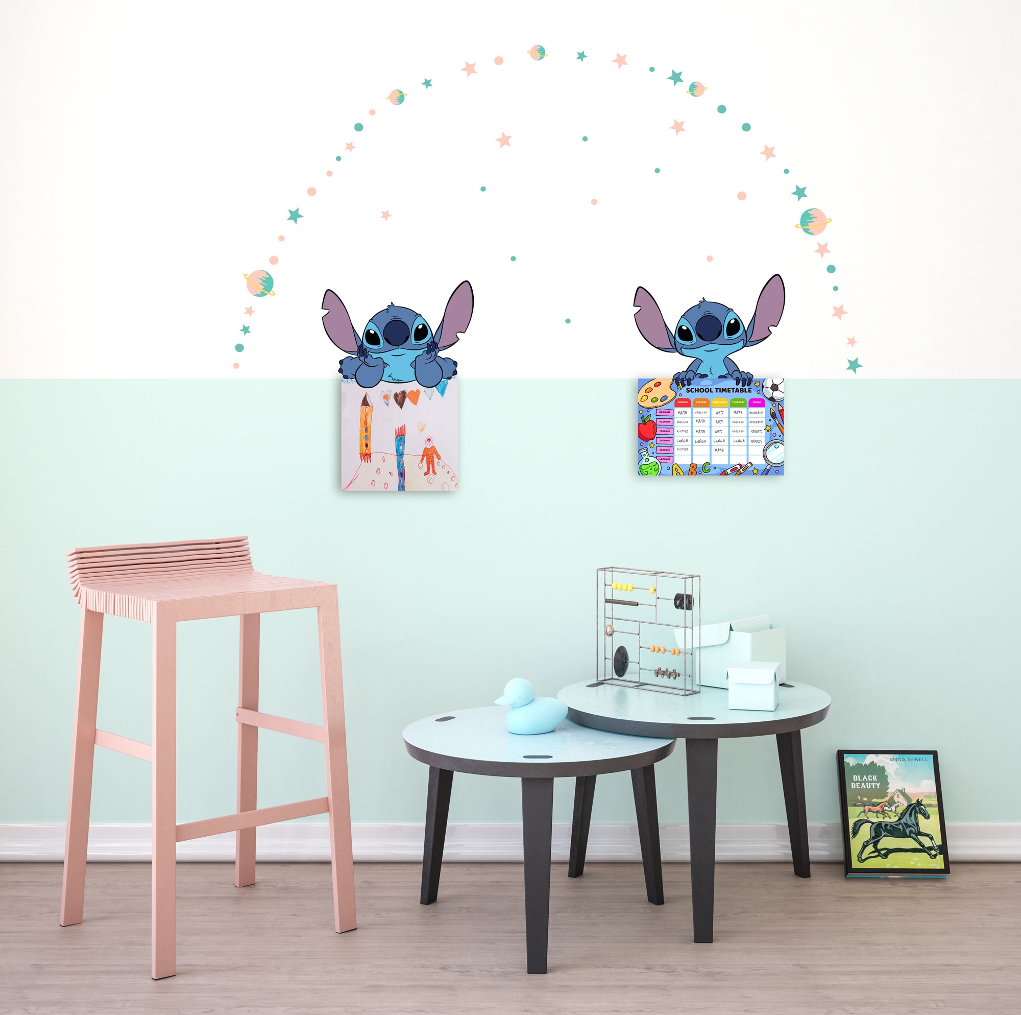 Image of Komar Wandtattoo "Stitch Dream - Grösse 50 x 70 cm" selbstklebend, Wandsticker, Kinderzimmer