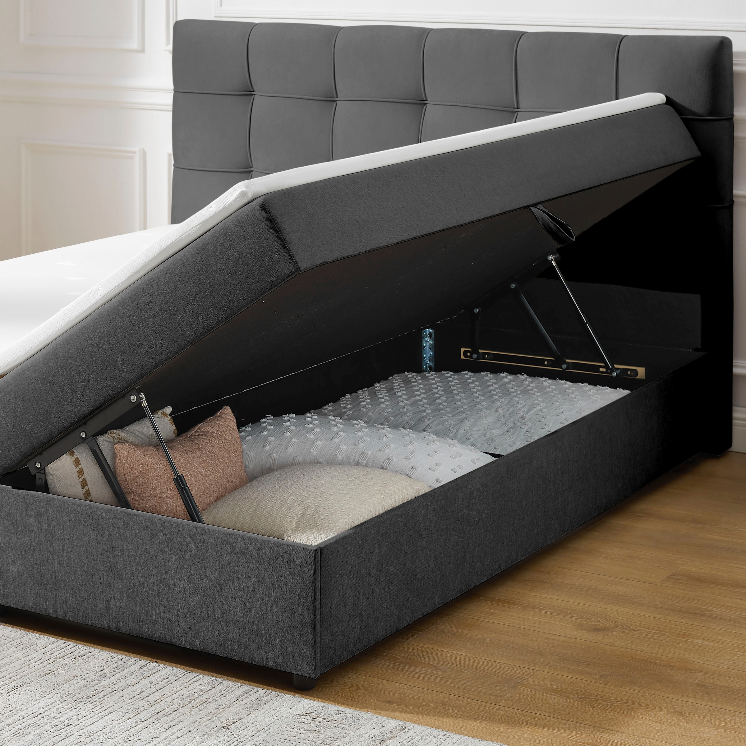 GOODproduct Boxbett »Tommes inkl. Bettkasten und Topper, Liegefläche 180x200cm« erhältlich in der Grösse 180x200 cm