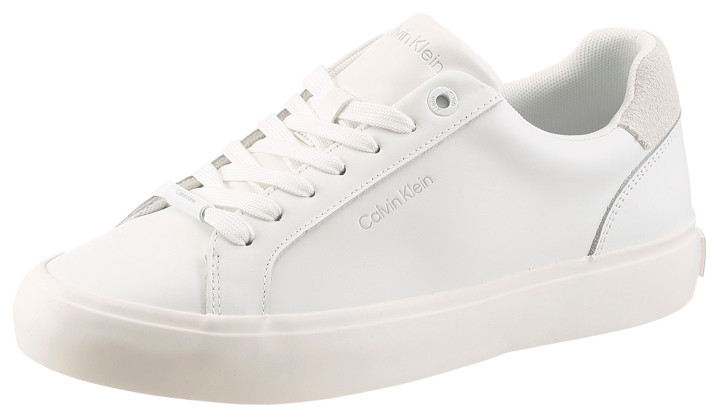 Image of Calvin Klein Plateausneaker "VULC LACE UP LTH MIX" Casual-Schnürschuh, Freizeitsneaker mit CK-Logo