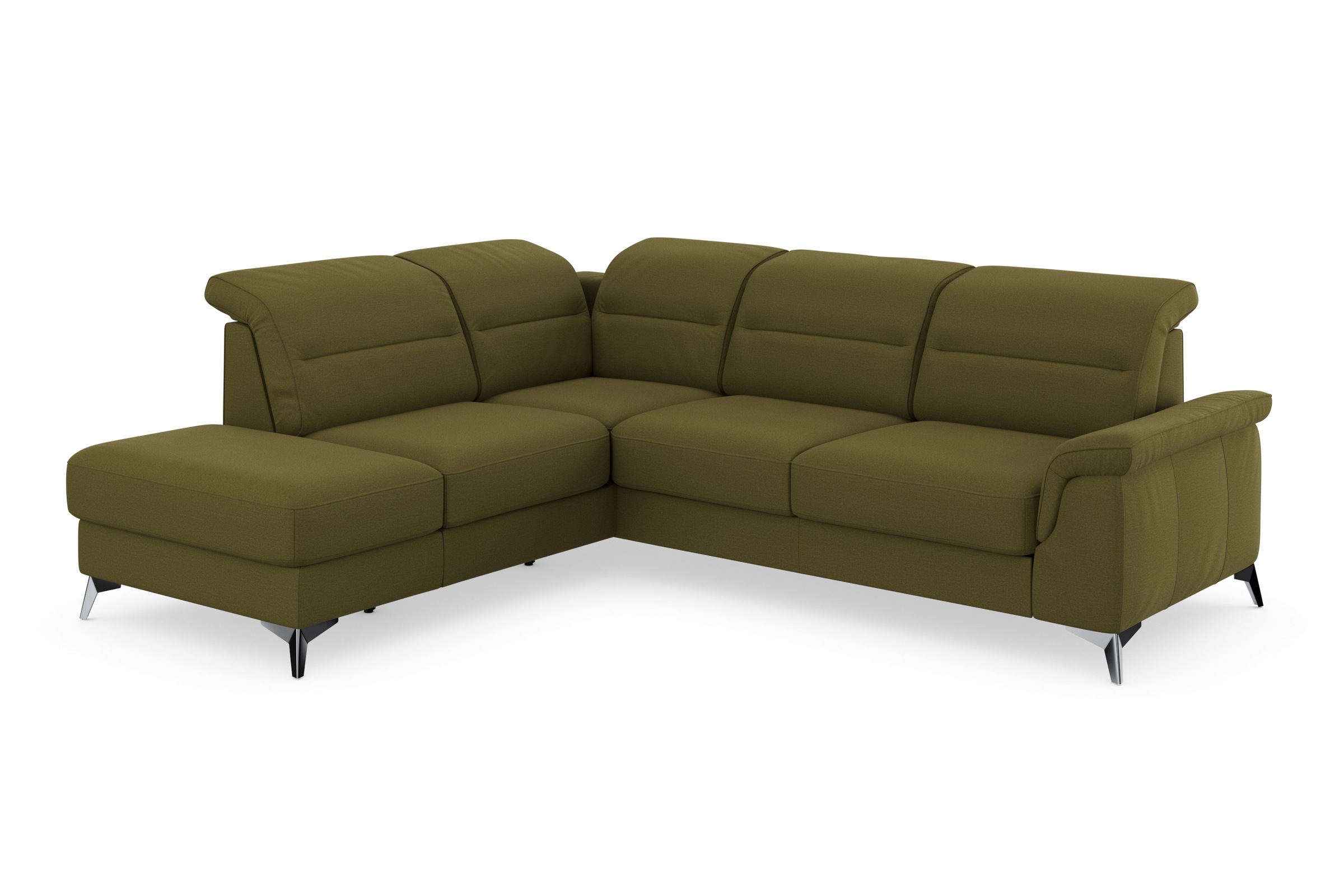 sit&more Ecksofa »Sinatra L-Form«, mit Ottomane, optional mit Kopfteilverstellung und Armteilfunktion