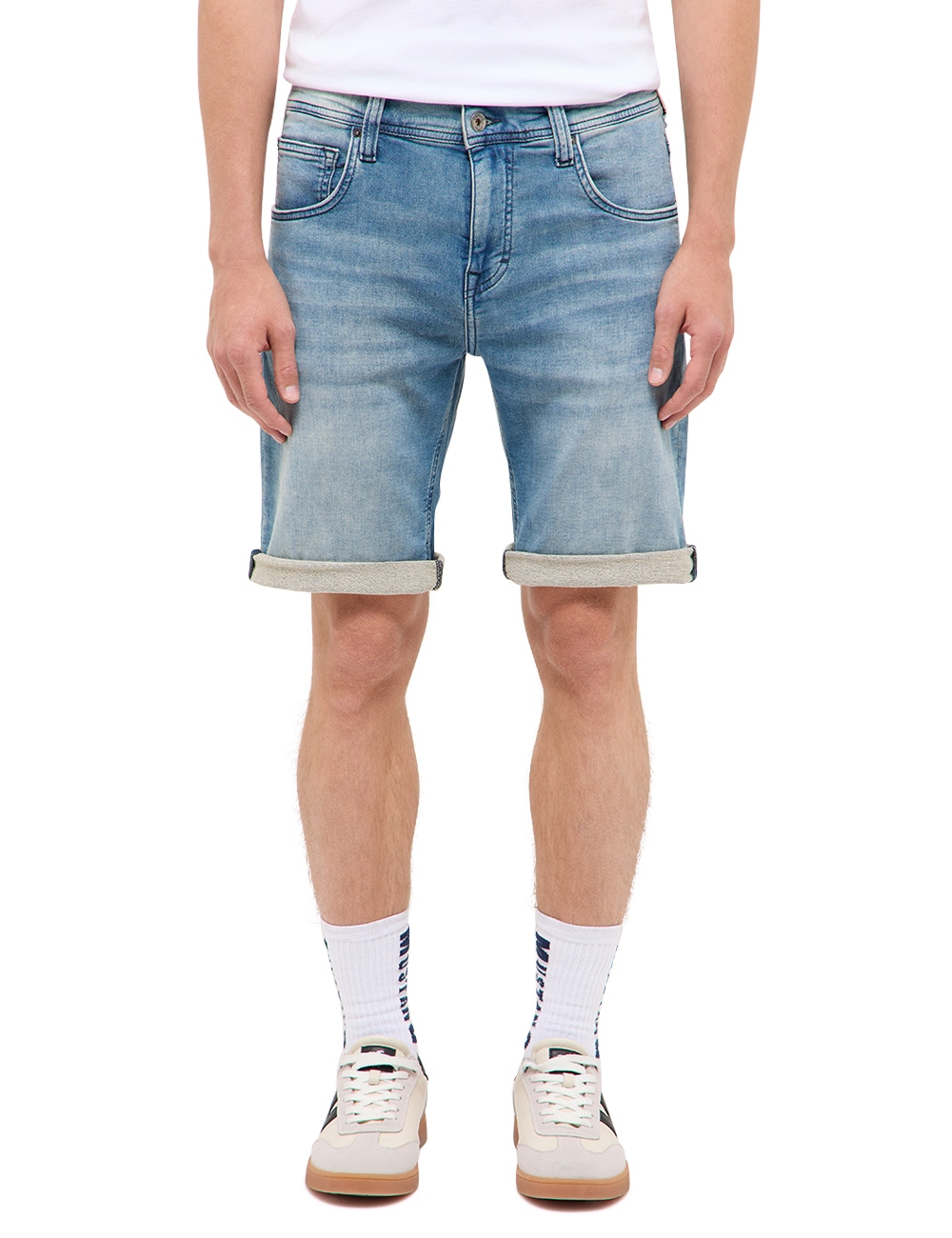 Image of MUSTANG Regular-fit-Jeans "Herren Style Chicago Shorts"