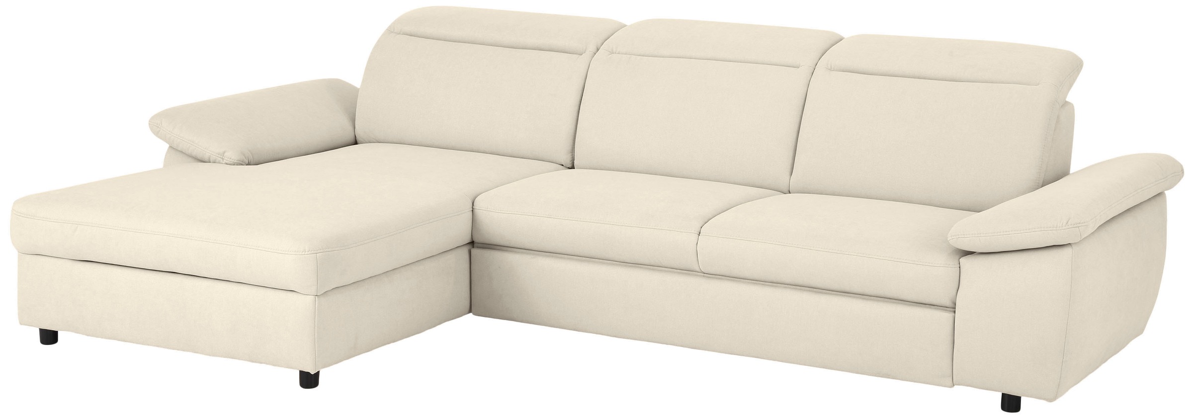 Home affaire Ecksofa »Mauritius L-Form«, mit Kopfteil- und Armlehnverstellung, mit Bettfunktion und Bettkasten