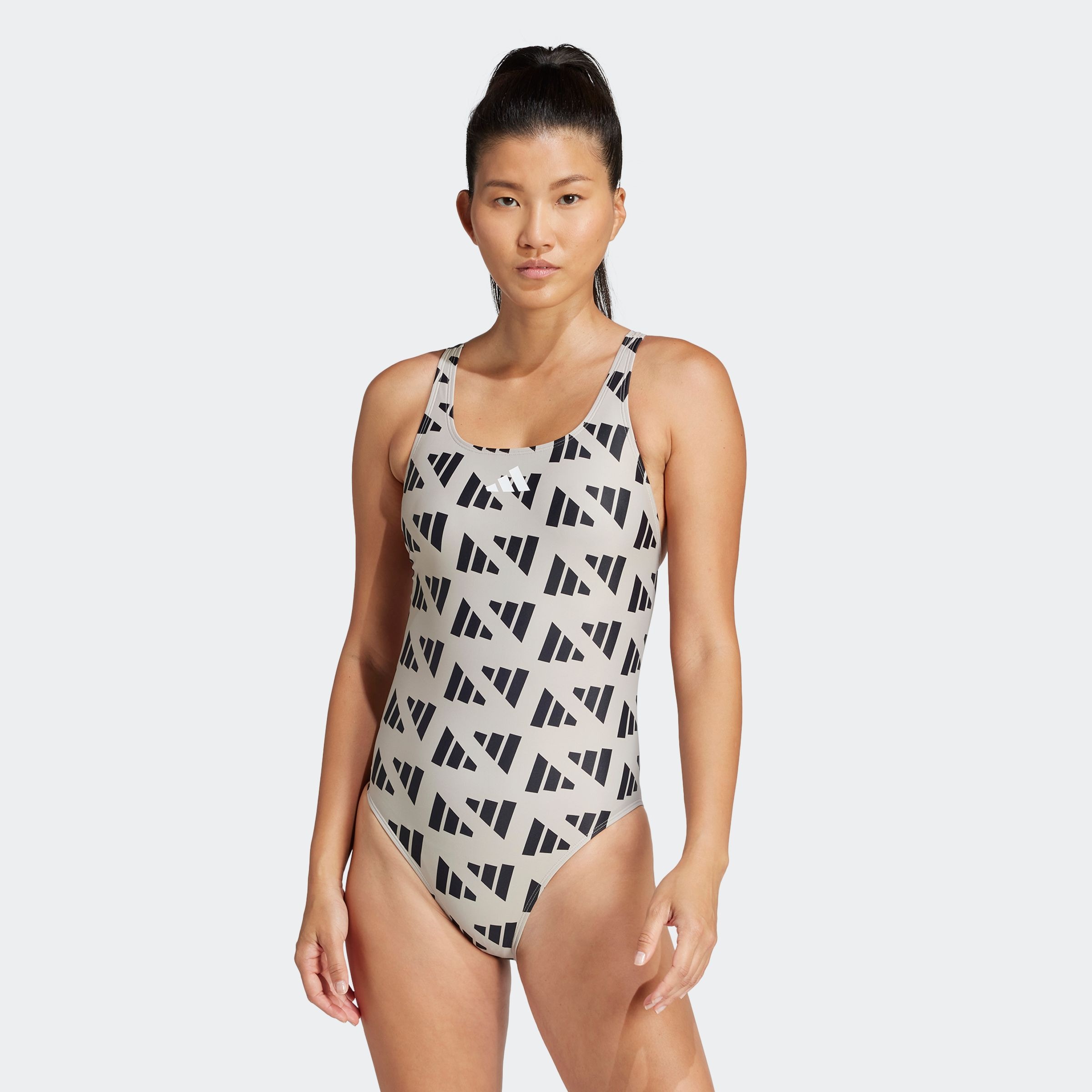 Image of adidas Performance Badeanzug "LOGO GRAPHIC V-BACK"