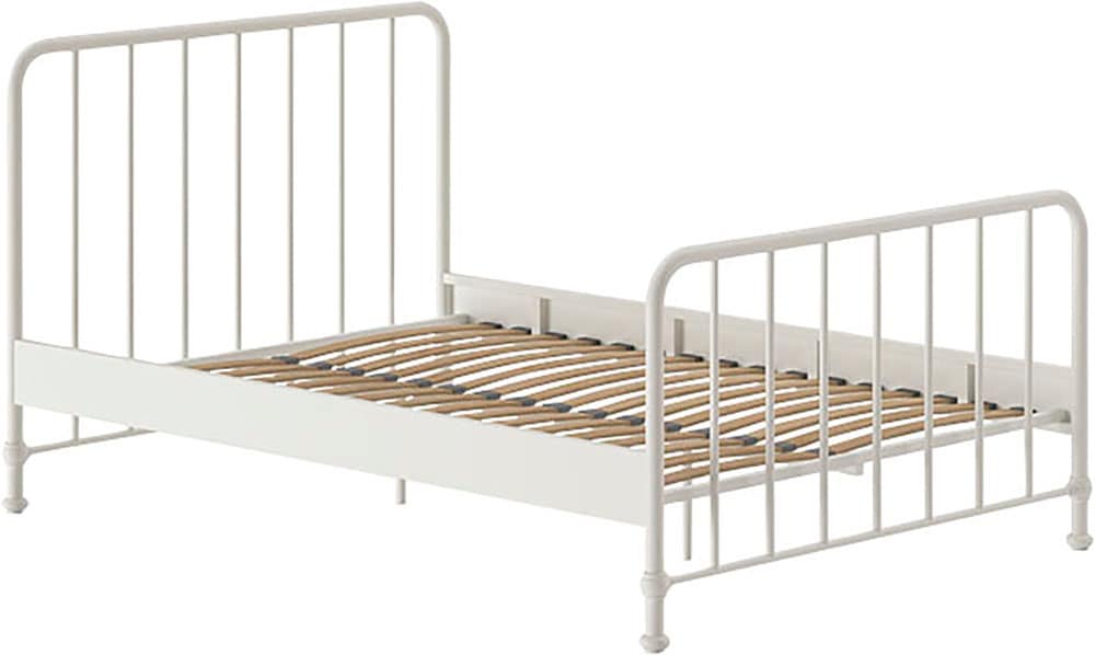 Vipack Lit en métal »Bronxx, standfest gebaut, gradlinige Optik in zeitlosem Design« Disponible en 2 tailles et différentes couleurs,  incl. sommier à lattes, traverse centrale et repose-pieds sous la surface de couchage