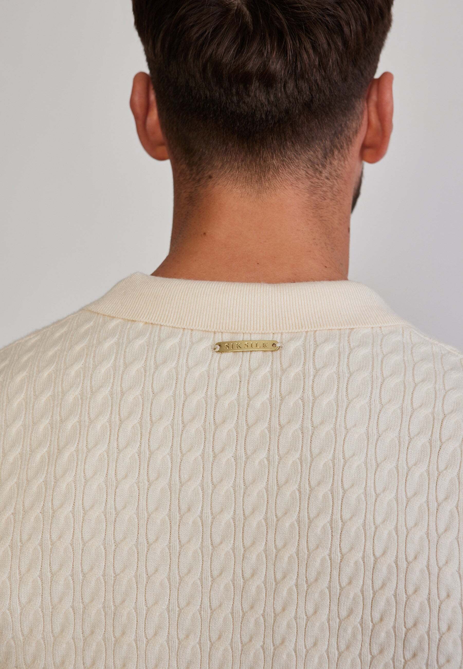 Siksilk Polo à manches longues »Siksilk Langarmpolo Knitted Polo«