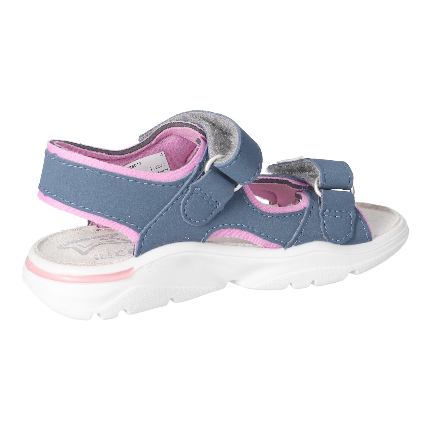 Ricosta Sandale »Carmi«  Chaussure à scratch avec paillettes, avec WMS, gabarit de taille à télécharger