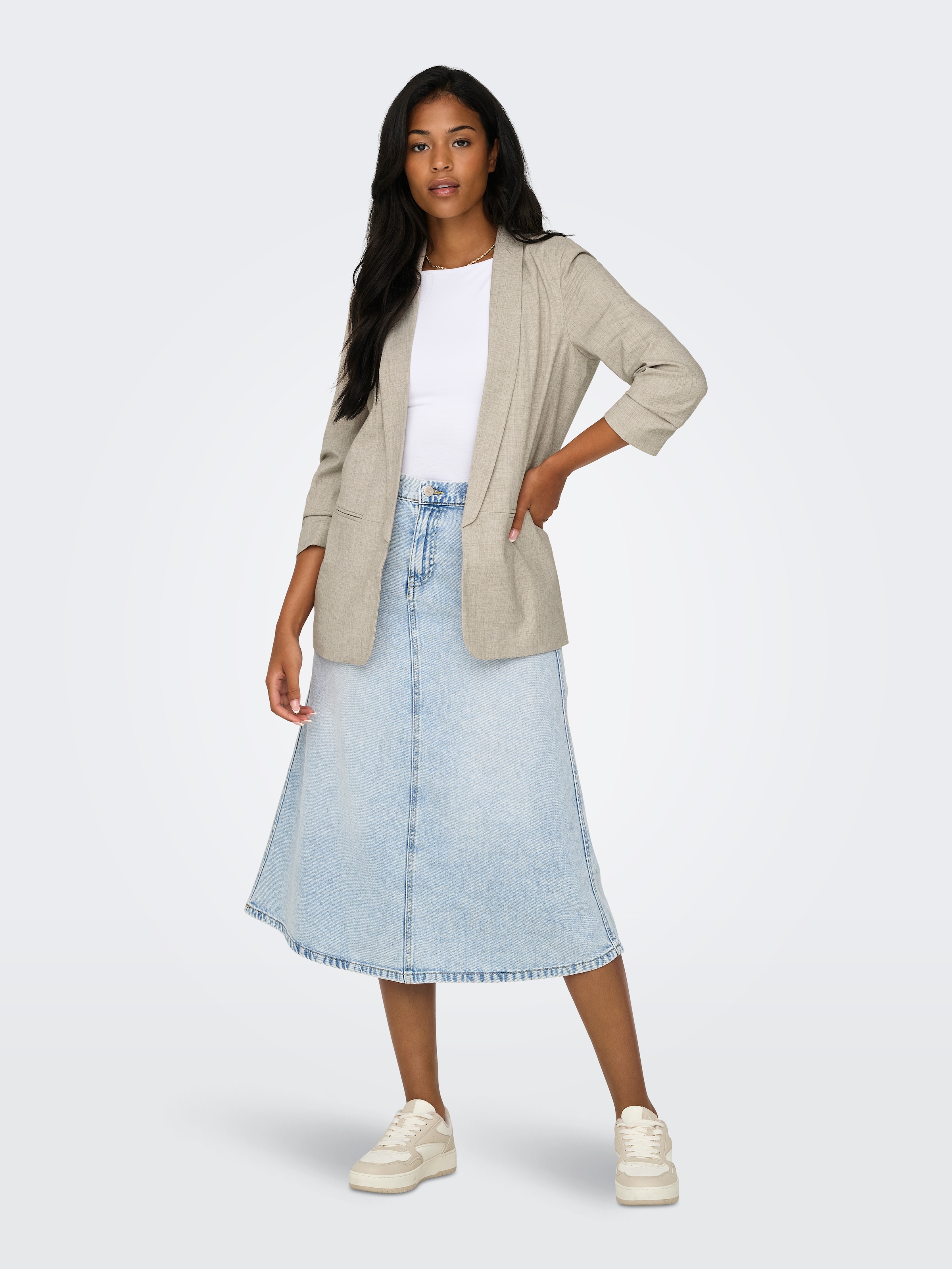 ONLY »ONLELLY 3/4 LIFE BLAZER TLR NOOS« Materialmix, regular fit