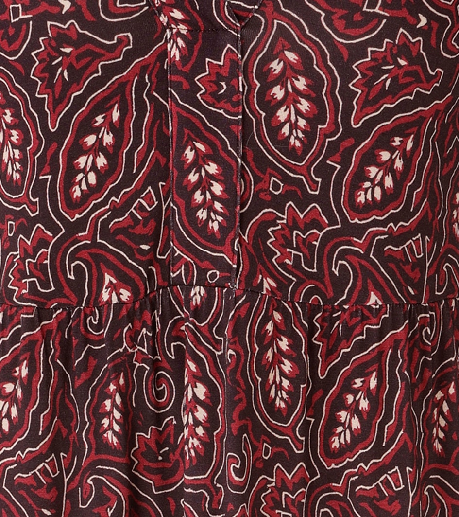 Aniston CASUAL Robe en jersey avec impression graphique feuille - chaque pièce est unique - NOUVELLE COLLECTION