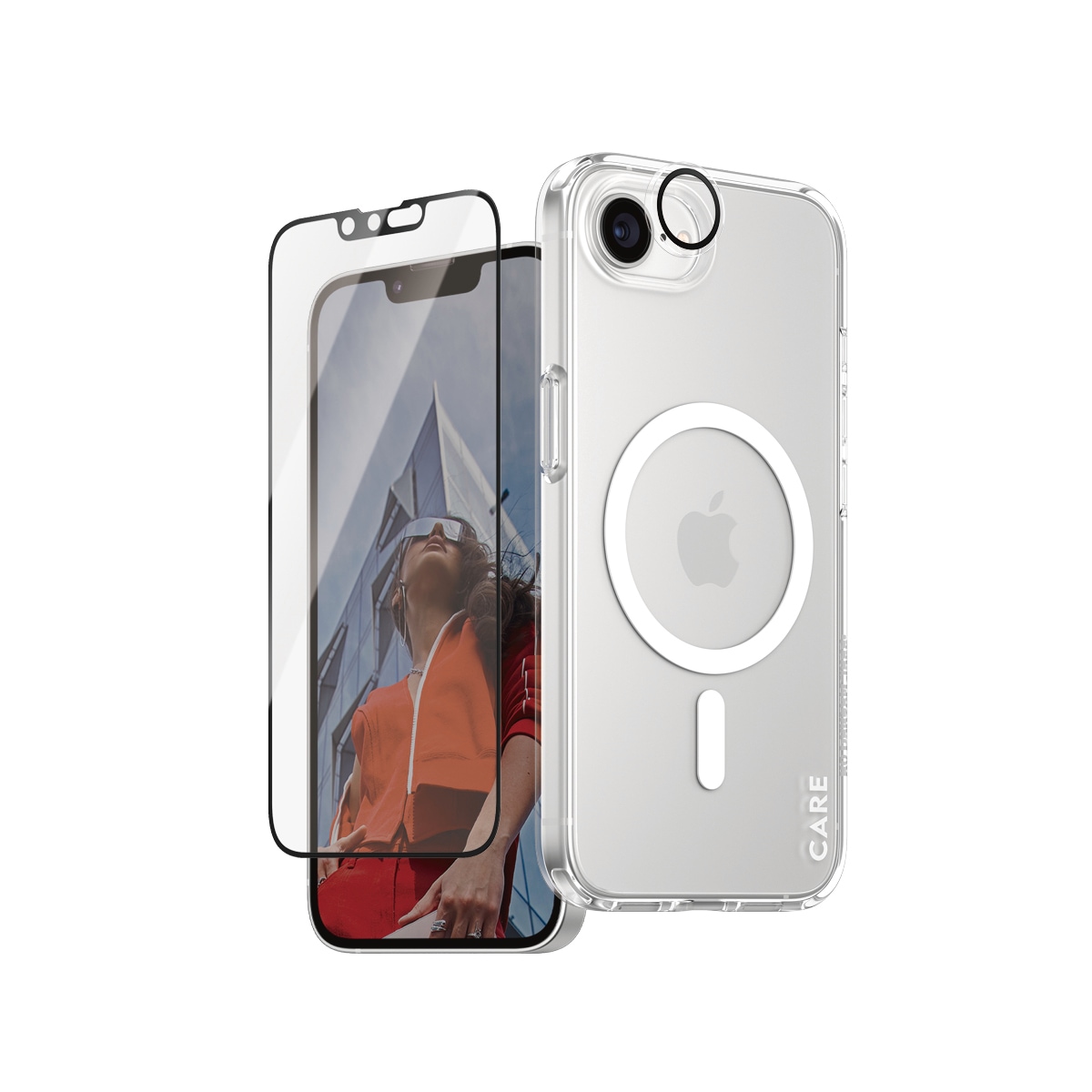 CARE by PanzerGlass Handyhülle »Flagship 3-in-1 Set«, Backcover, Schutzhülle, Handyschutzhülle, Case, Schutzcase, stossfest