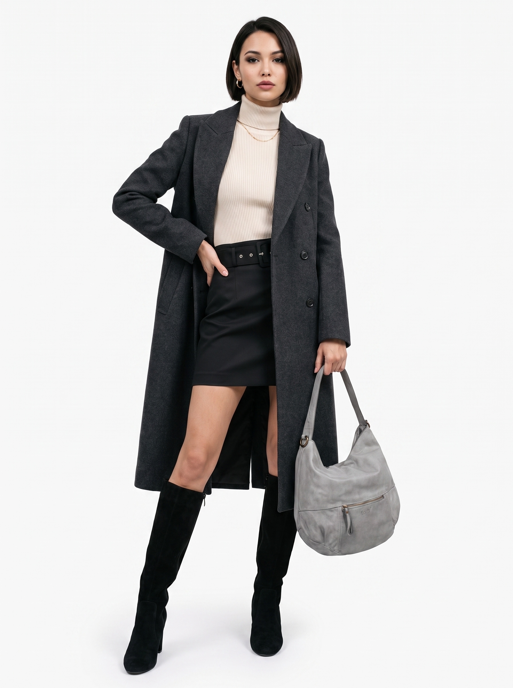 forty° Shopper echt Leder, Made in Italy