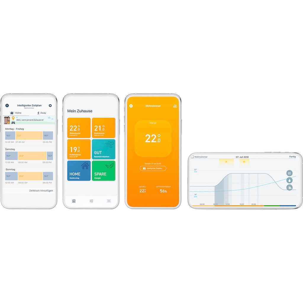 Tado Heizkörperthermostat »Smartes Heizkörper-Thermostat - 5er Pack, zur Einzelraumsteuerung«