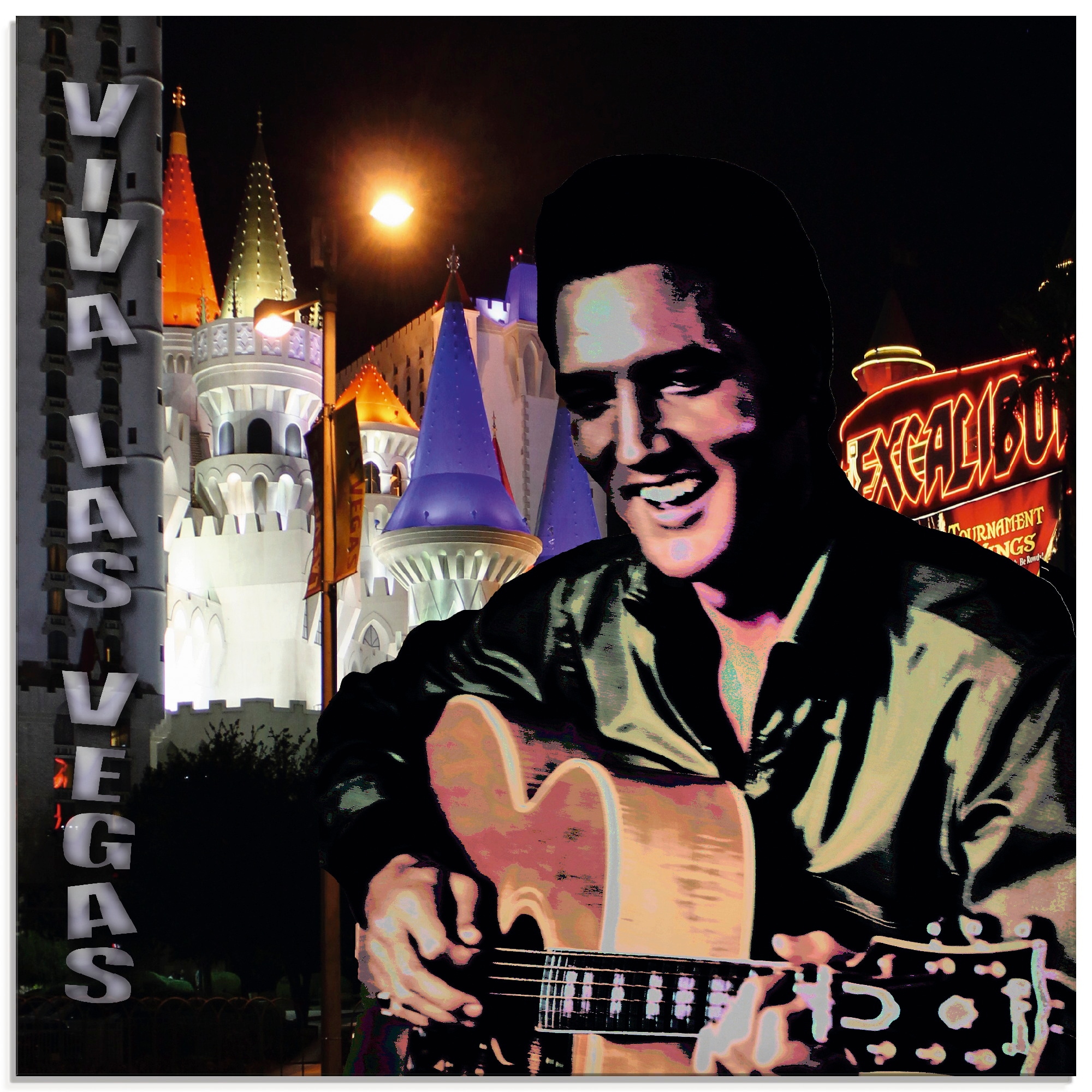 Image of Artland Glasbild "Elvis Presley" Bilder von berühmten Musikern 1 Stk. tlg. in verschiedenen Grössen