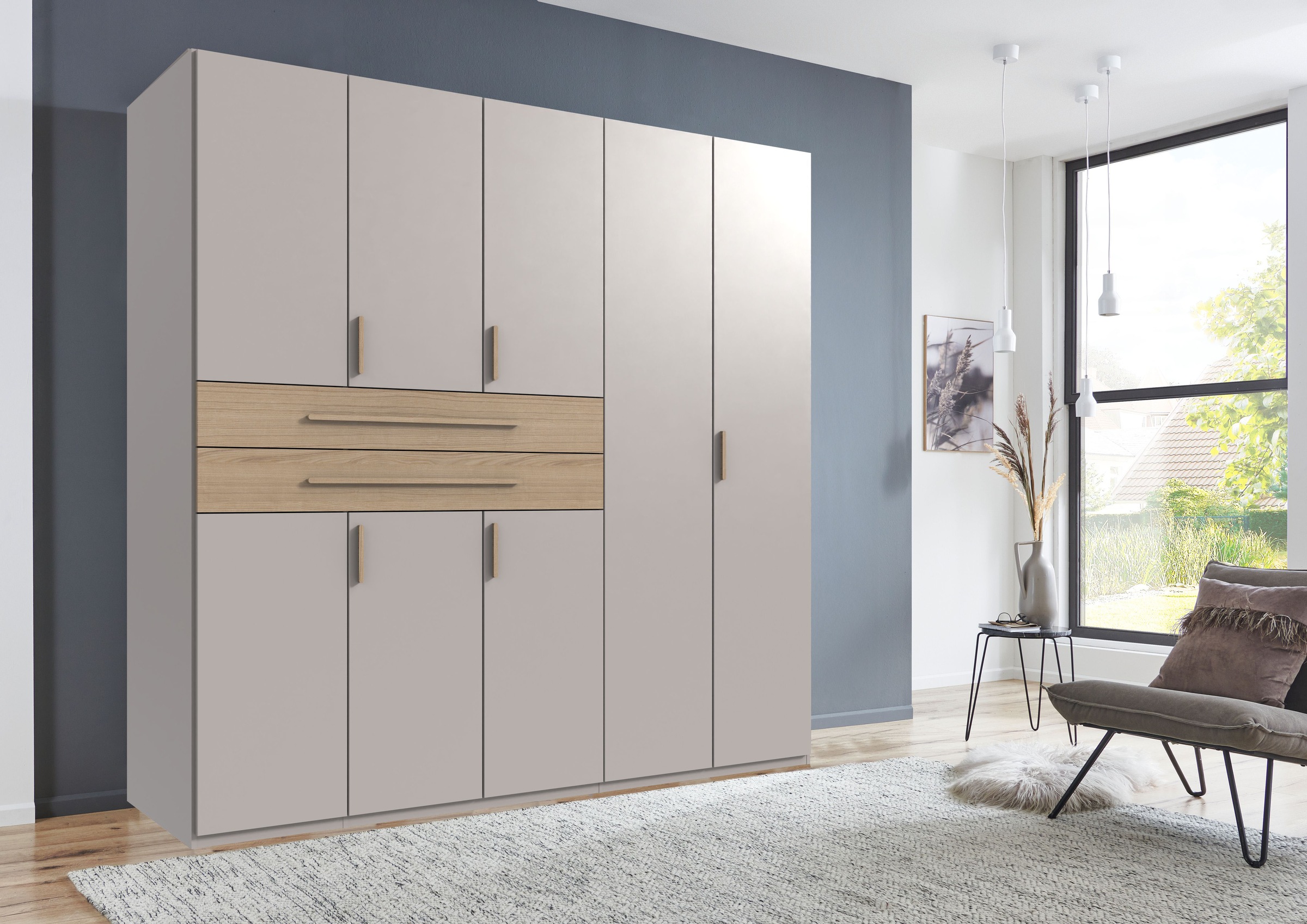 Wimex Drehtürenschrank »Digit Kleiderschrank wahlweise mit oder ohne Spiegel« Schlafzimmer Schrank Bestseller im modernem Design,  erhältlich in den Breiten 225cm oder 270cm (mit 8 oder 10 Türen)