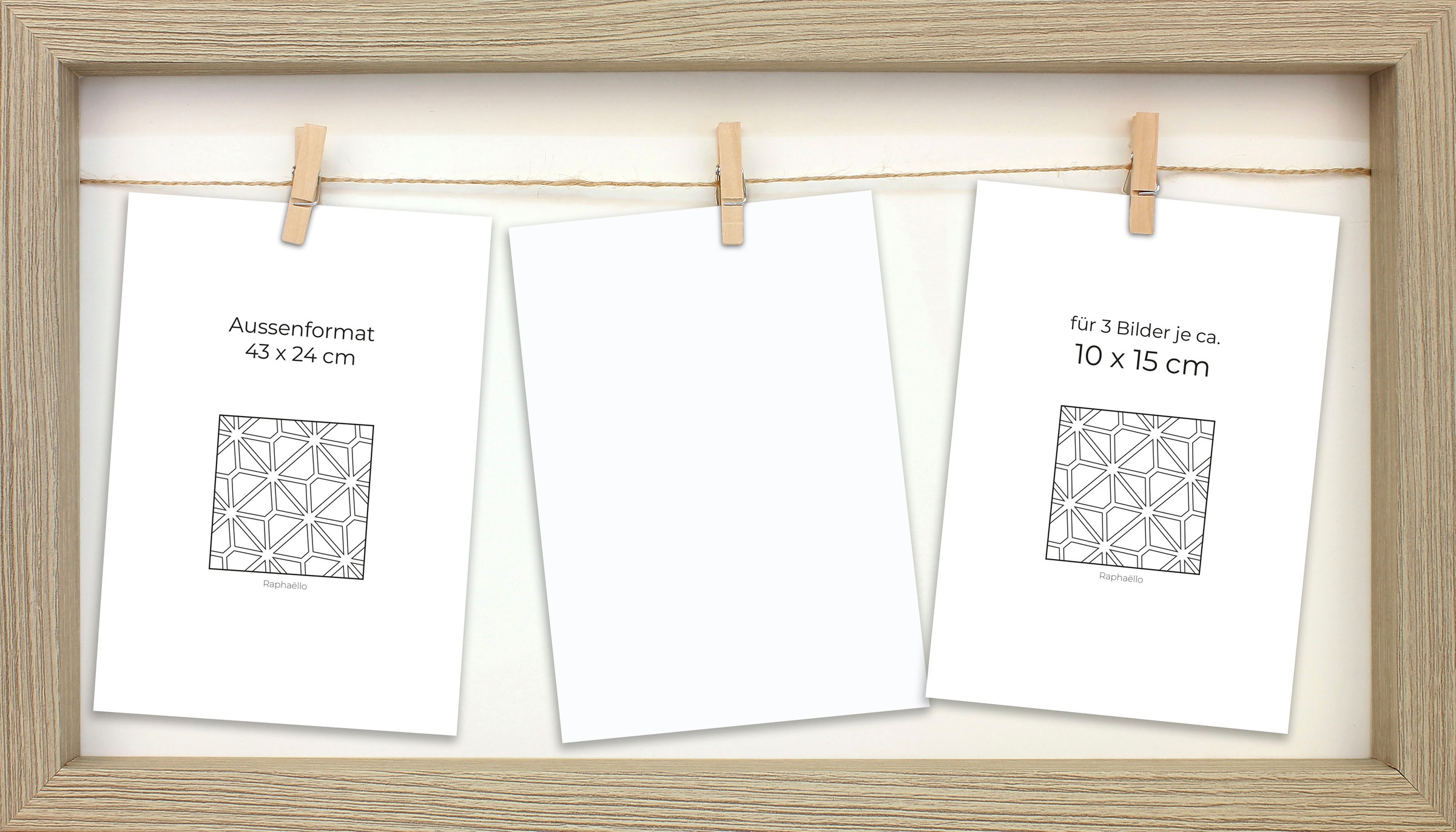 Image of RAPHAELLO Bilderrahmen »Bornholm«, für 3 Bilder, (1 St.), Collage-Cliprahmen bei Ackermann Versand Schweiz