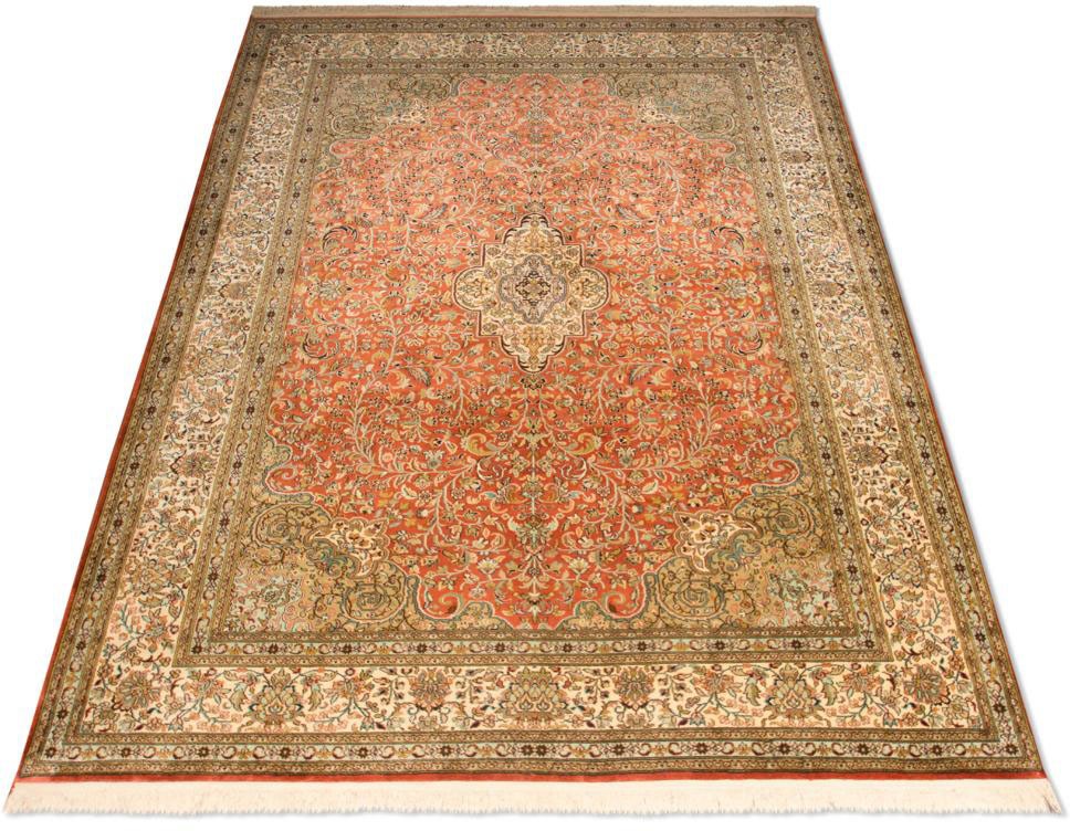 Image of morgenland Teppich »Kaschmir Seide Teppich handgeknüpft«, rechteckig, 5 mm Höhe bei Ackermann Versand Schweiz