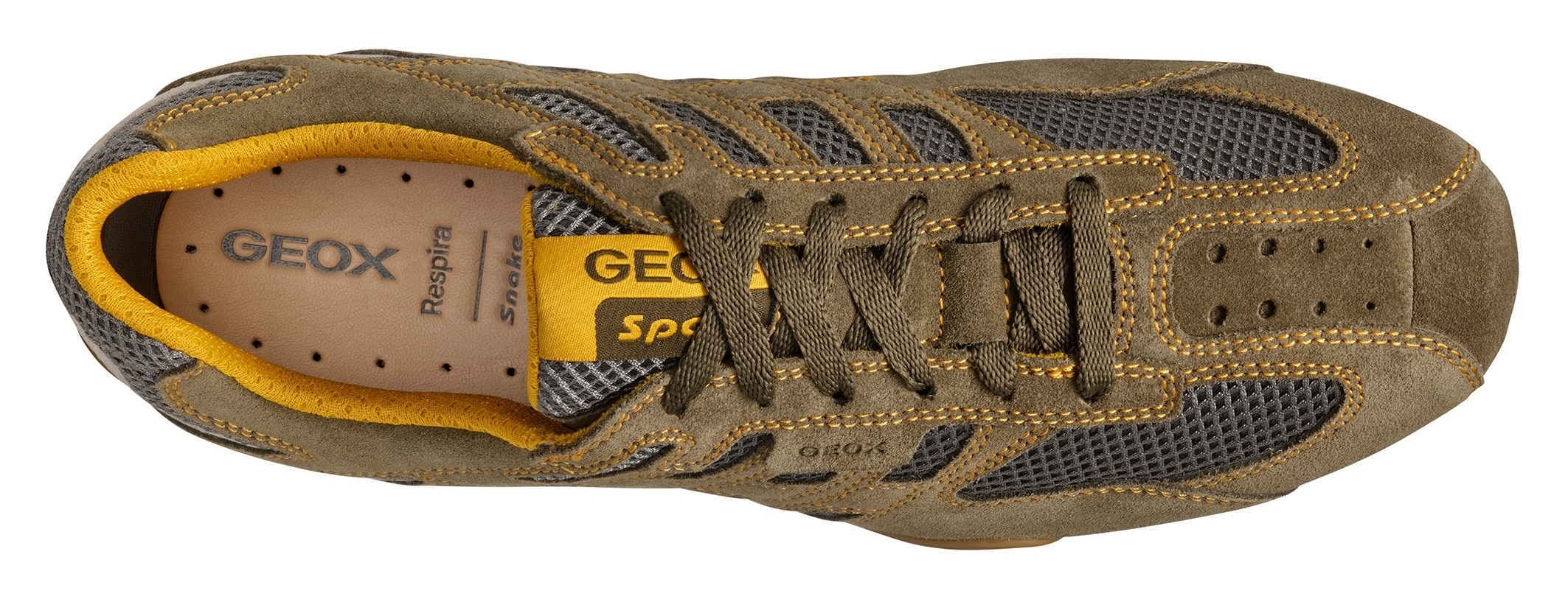 Geox Schnürschuh »U SNAKE ORIGINAL«  , Schnürschuh, Freizeitschuh, Trekking Sneaker mit Lederinnensohle
