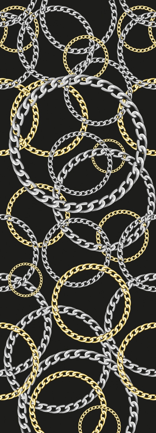 Vinyltapete »Fashion Chains«, 90 x 250 cm, selbstklebend