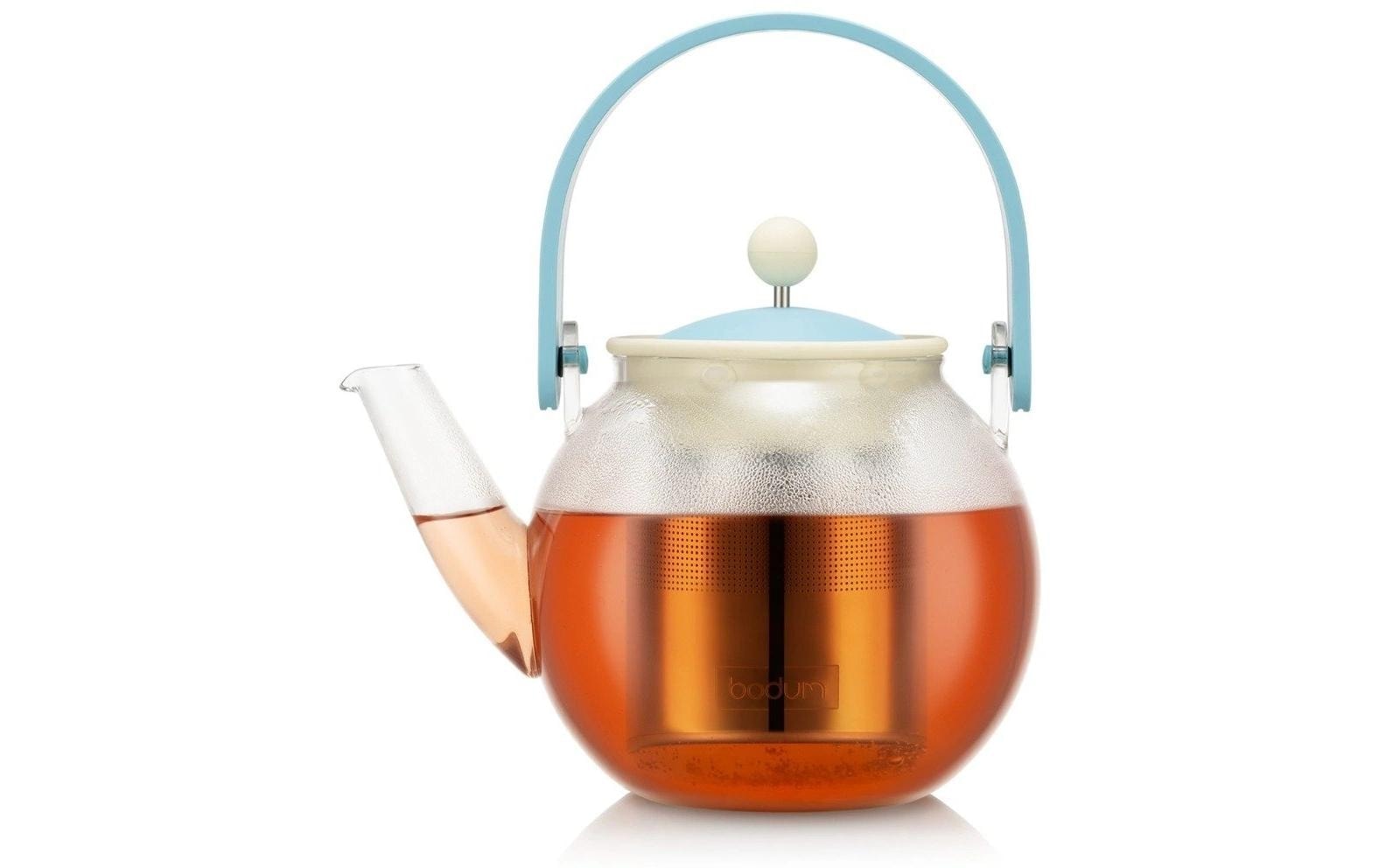 Bodum Teebereiter »Assam 1 l« Teebereiter mit Edelstahlfilter und Bambus Henkel