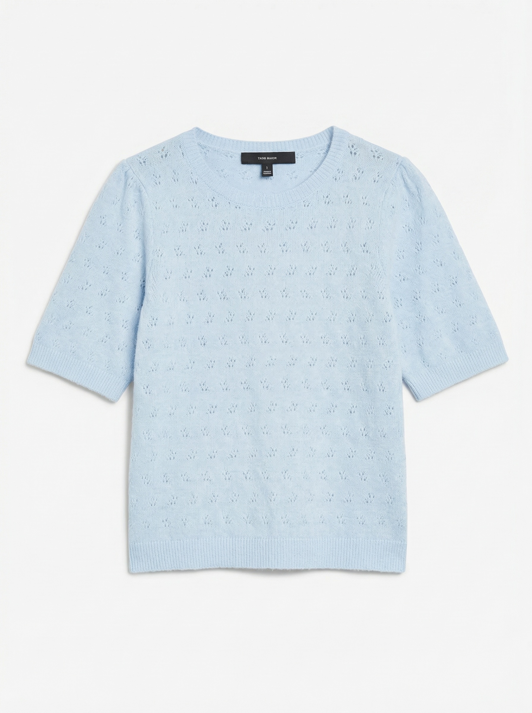 Vero Moda Pull à manches courtes »VMDOFFY STITCH 2/4 O-NECK PULLOVER NOOS« mélange de matériaux, coupe régulière