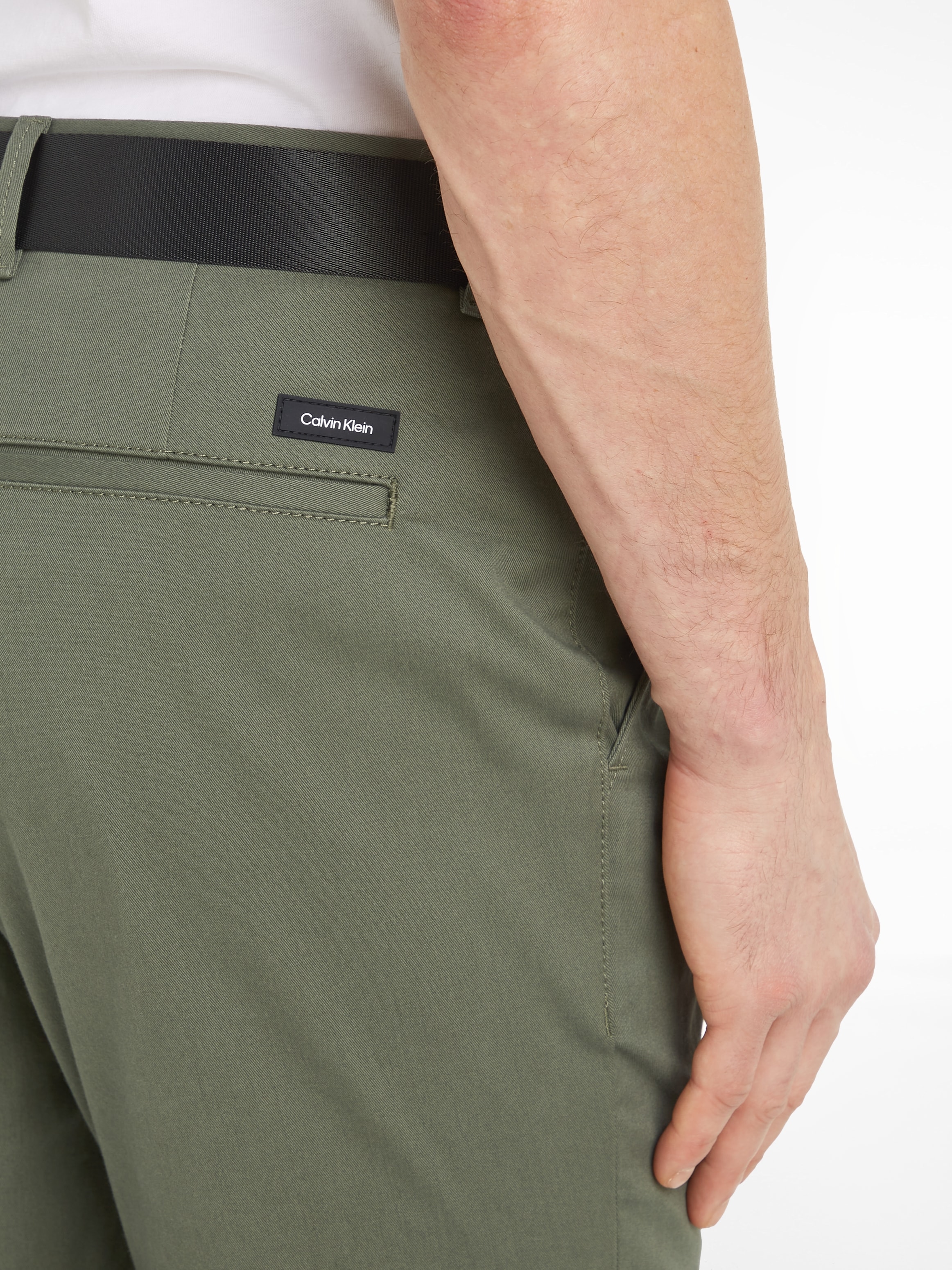 Calvin Klein Stoffhose »MODERN TWILL SLIM CHINO«, mit Markenlabel