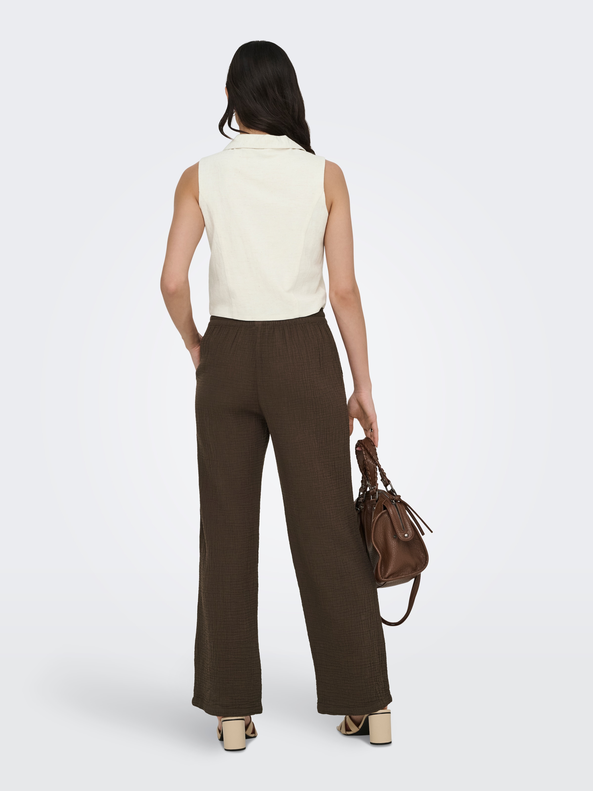 JDY Gilet de costume »JDYMILAN LINEN S/L WAISTCOAT TLR« mit Leinen