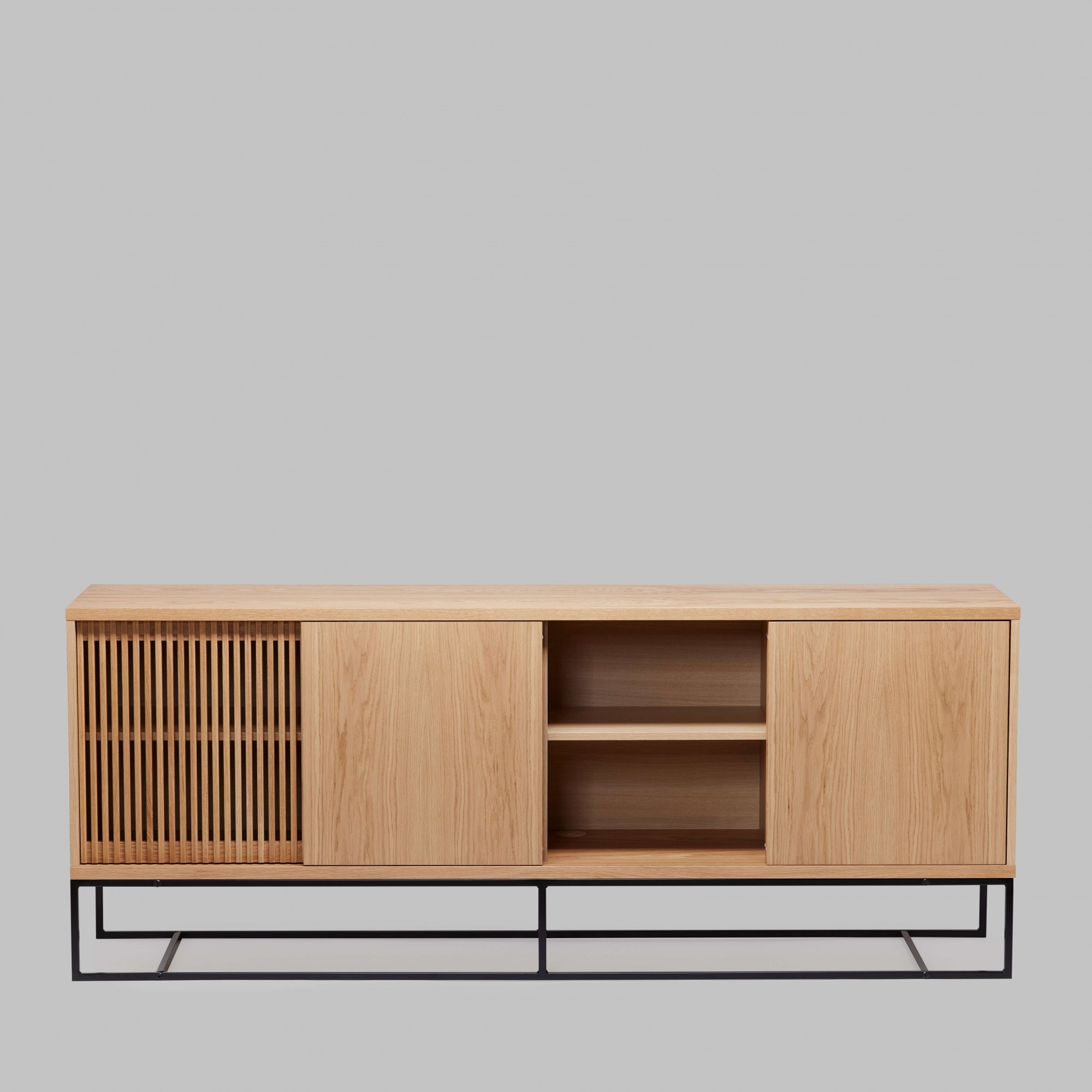 Woodman Sideboard »Ende«, Kommode, teilmassiv, Metallfüsse, Breite 188 cm, FSC®