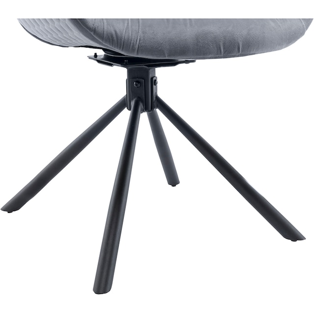 SalesFever Armlehnstuhl, Samtoptik-Polyester, 360° Drehfunktion jetzt  kaufen