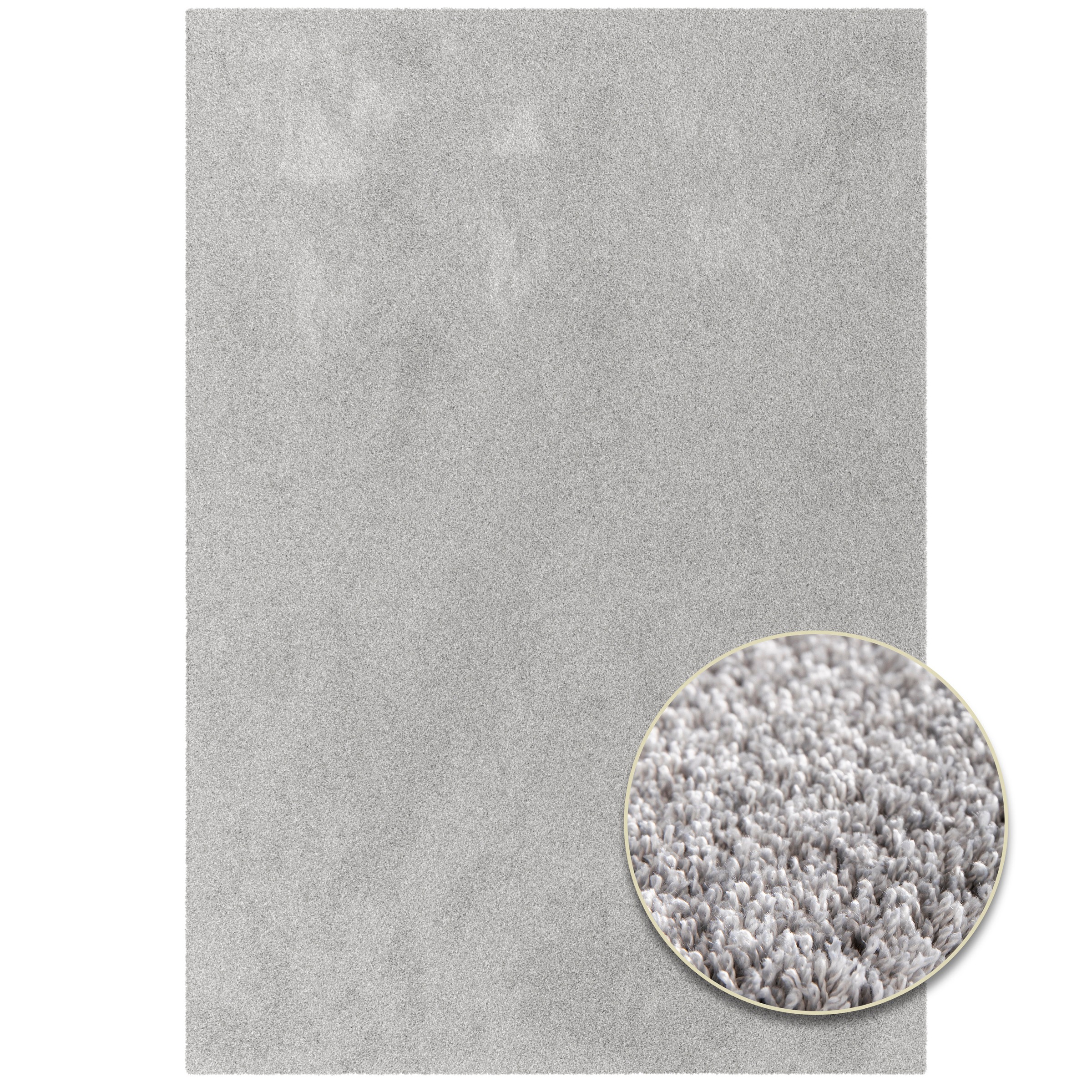 Primaflor-Ideen in Textil Teppich »MELLOW, Made in Belgium« rechteckig 19 mm Höhe Uni Farben, weicher Flor, waschbar